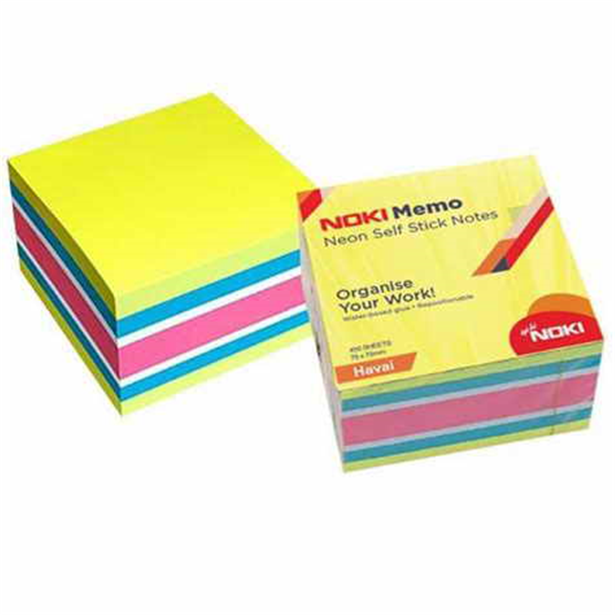 Noki 12014-11 75X75 Neon Havai Küp Blok 450 Yaprak
