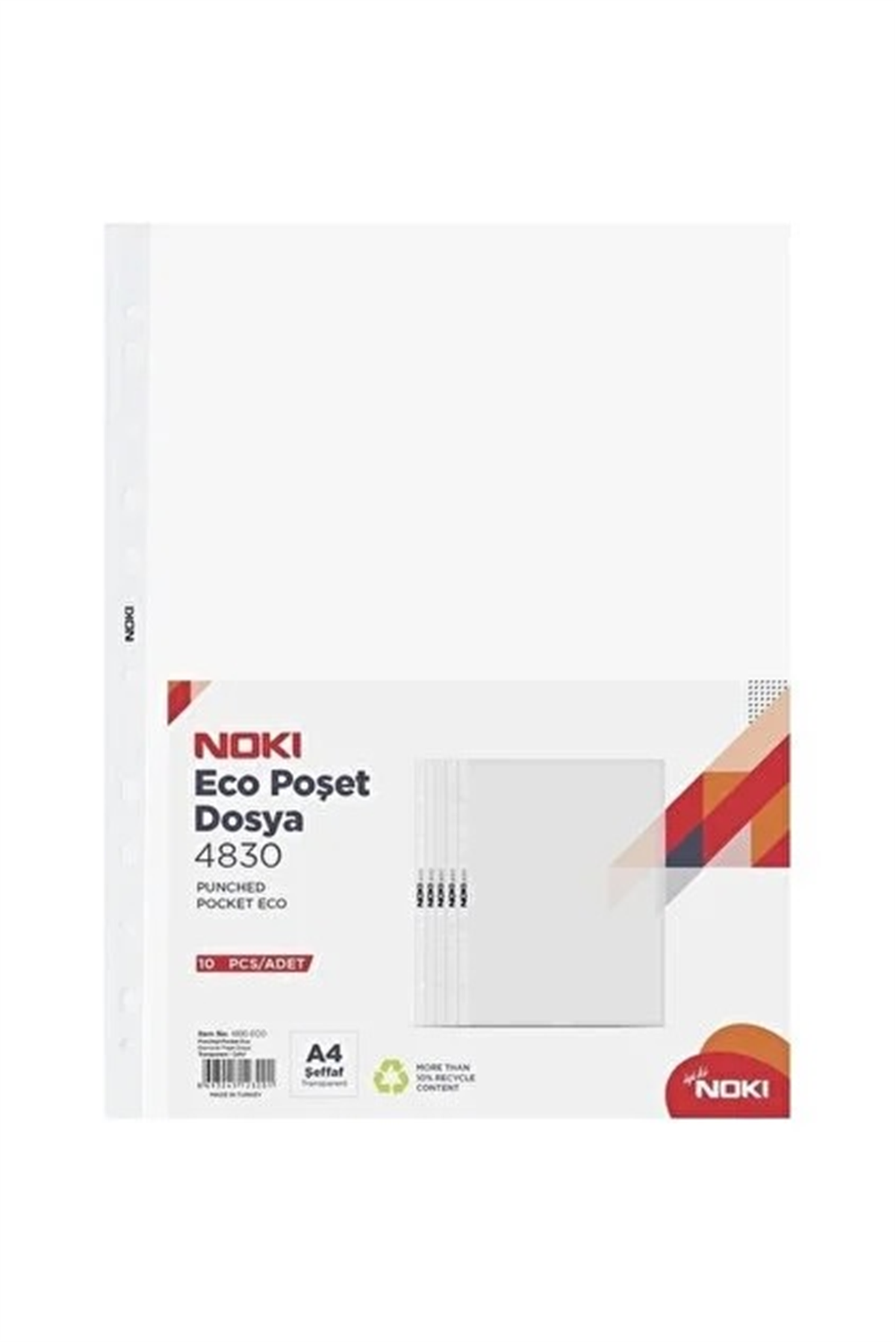 Noki 4830 Eco-10 A4 Poset Dosya 10Lu Paket