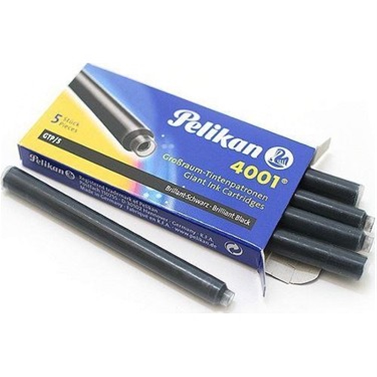 Pelikan 4001 Dolma Kalem Kartusu Dev Royal Siyah 5Li Kutu 
