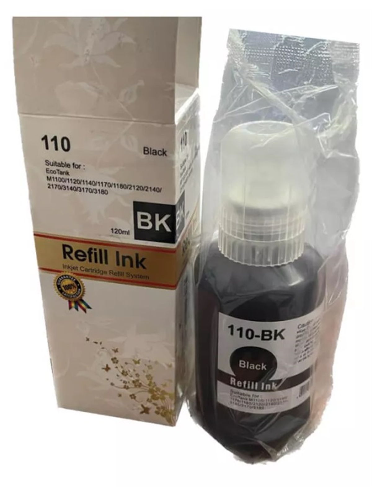 PRINTPEN EPSON 110 (C13T03P14A) Black Murekkep (100ml./Sise)