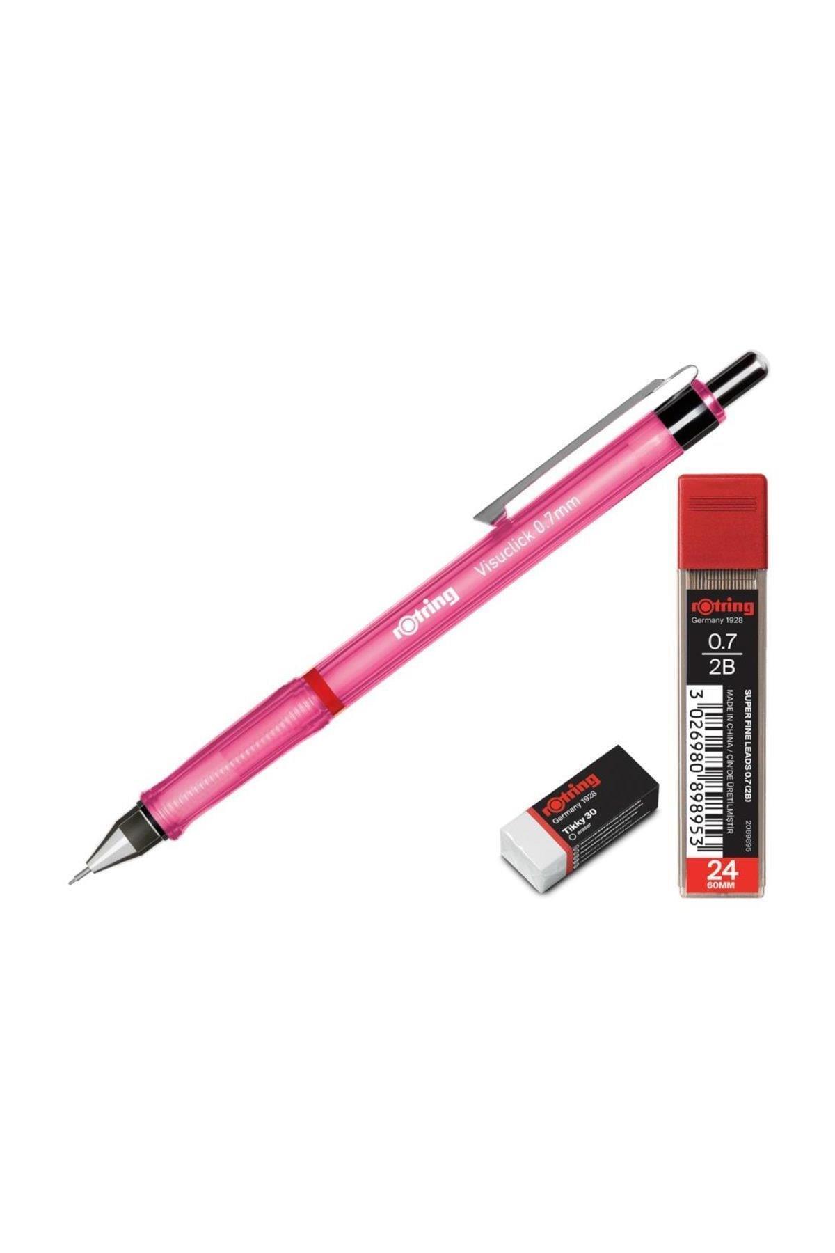 Rotring Okul Seti Visuclick Versatil/Min Silgi 0.7 MM Pembe RO-VK07