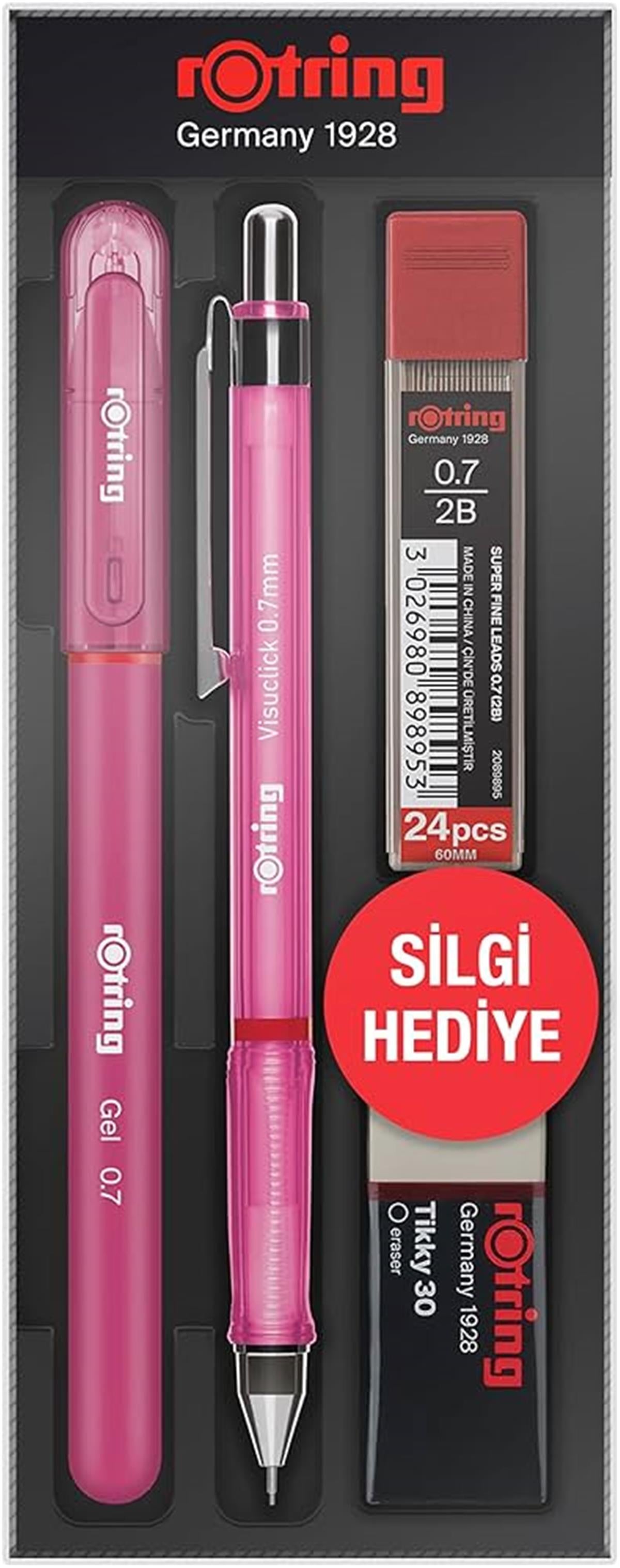 Rotring Okul Seti Visuclick+Jel 0.7 MM Pembe RO-VKJ07