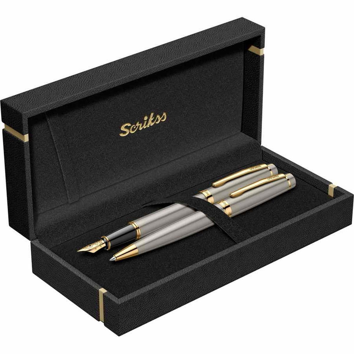 Scrikss 38 Dolma Kalem+Tukenmez Saten Altin