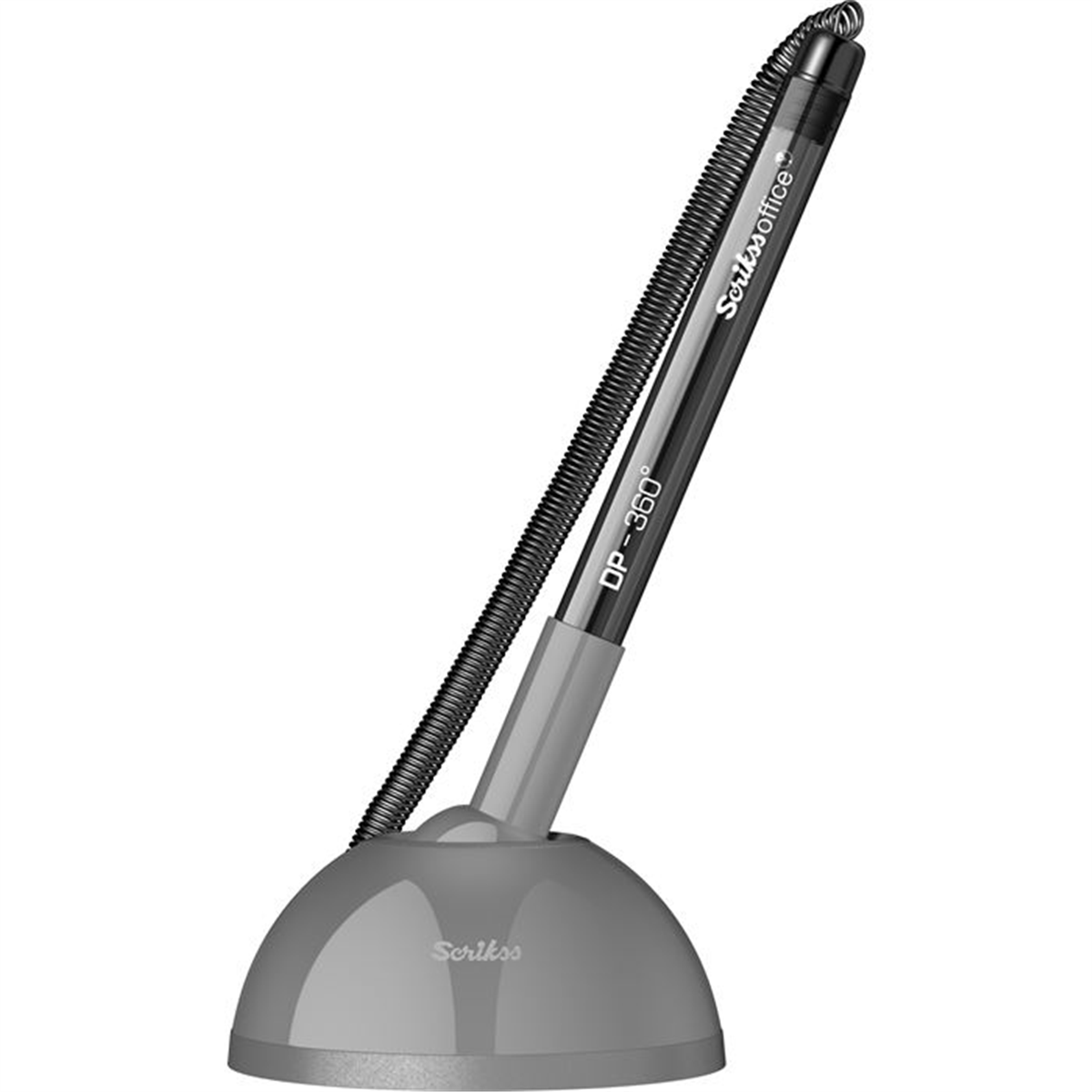 Scrikss Tükenmez Kalem Jel 0.7 MM Spiralli Gri DP-360