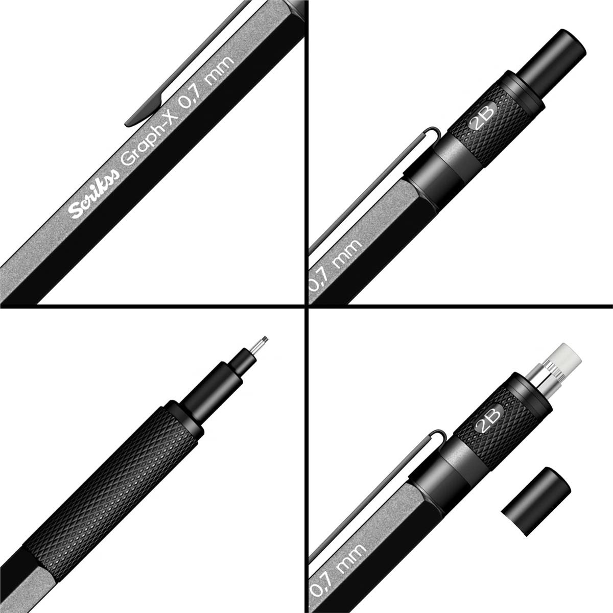 Scrikss Versatil Kalem Graph-x Metal Renkler 0.7 MM Andrasit