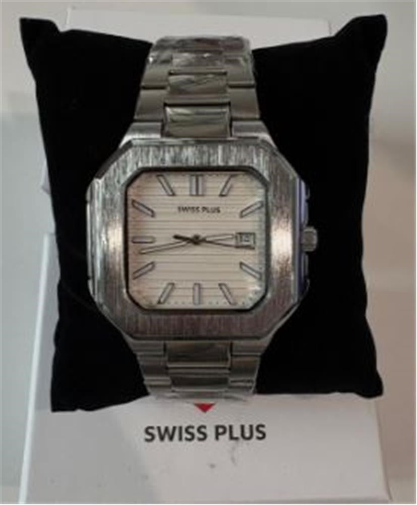 Swiss Plus Man Watch Premium Seri Model-8 RS23146 White-Silver
