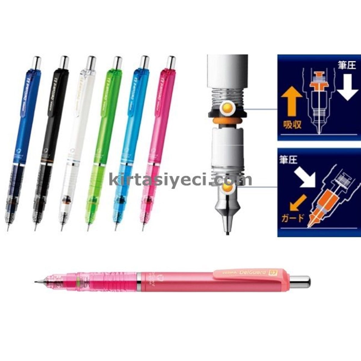 Zebra Delguard Versatil Kalem 0.7 Pembe