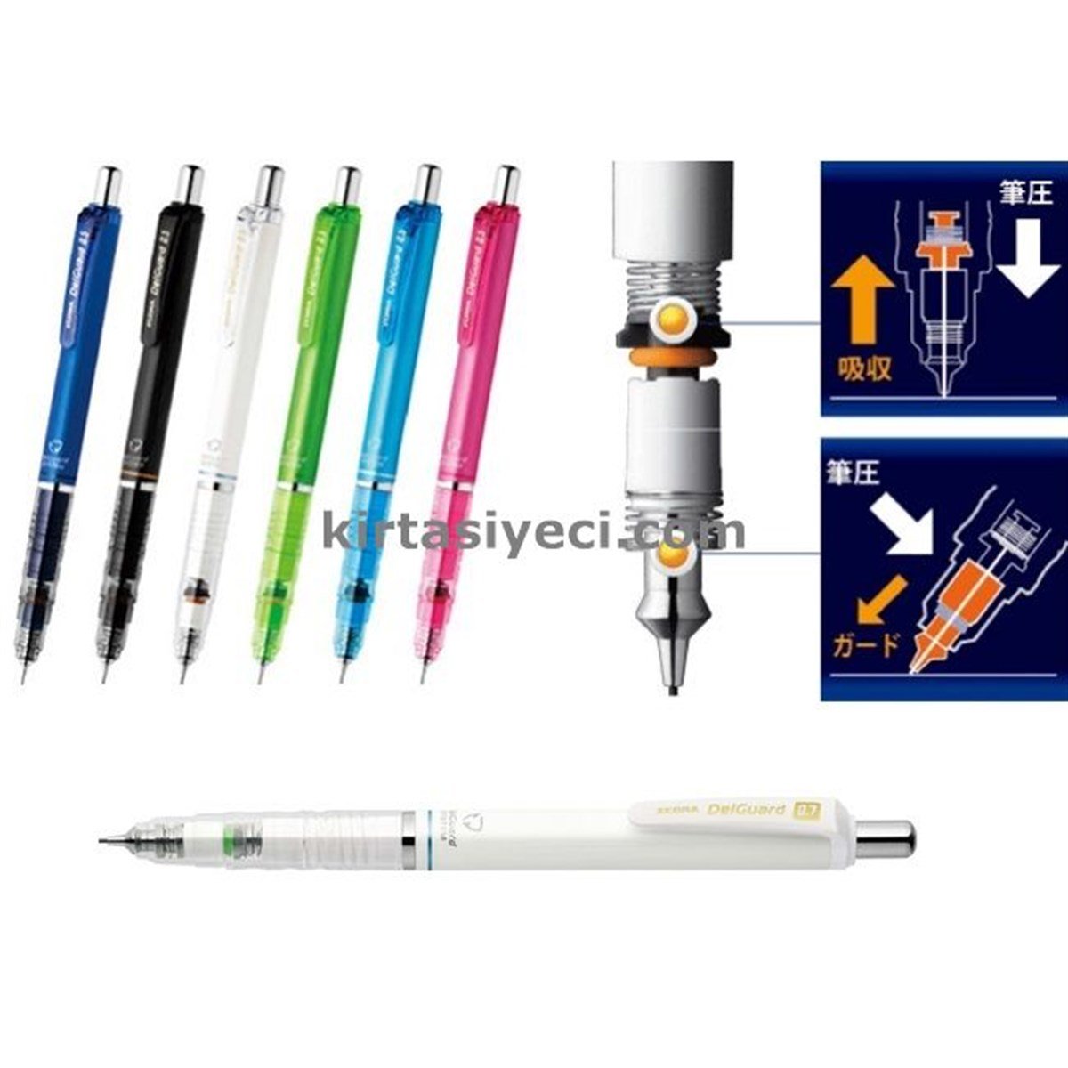 Zebra Mab85 Delguard Versatil Kalem 0.7 Beyaz