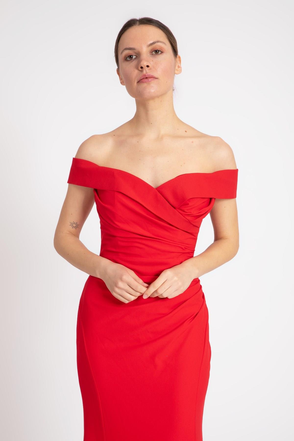 فستان سهرة فستان السمك 4902-1