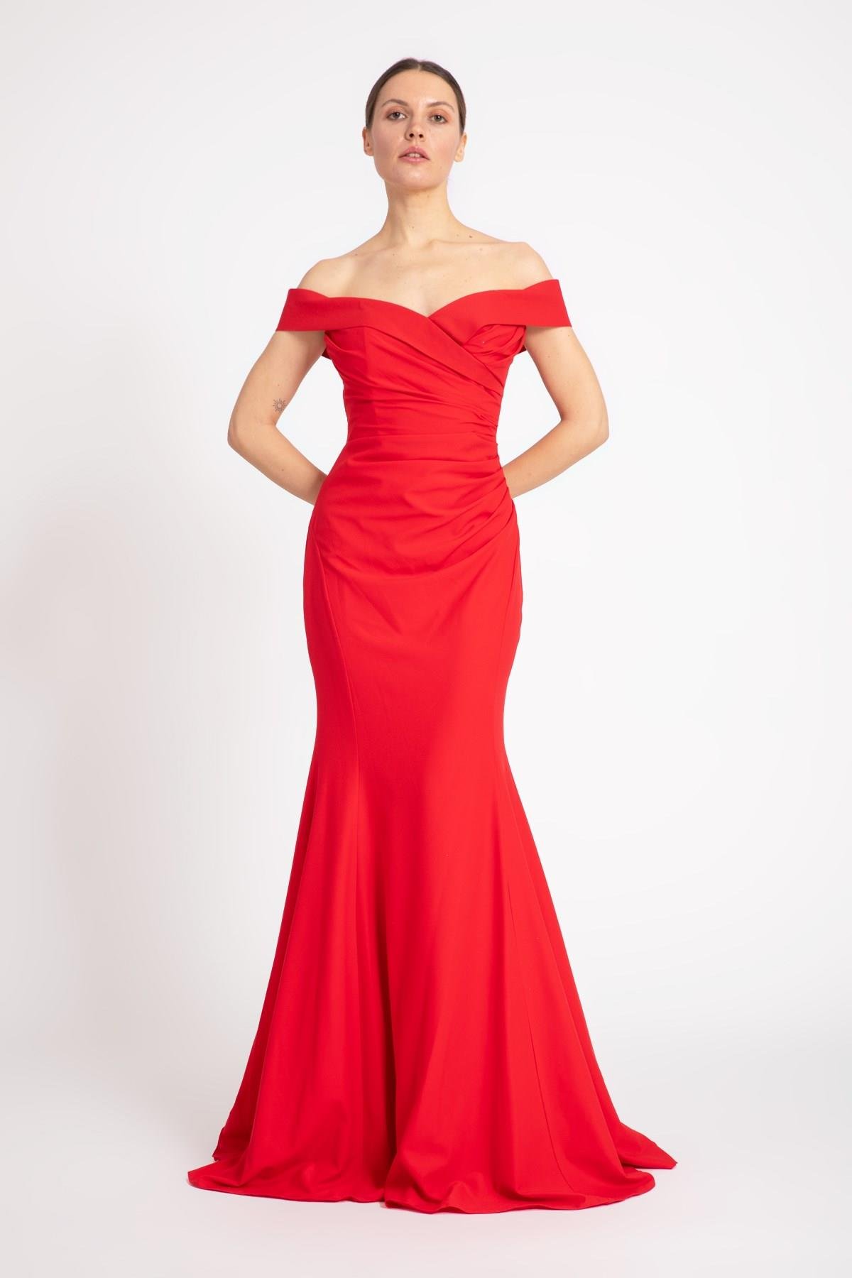 فستان سهرة فستان السمك 4902-1