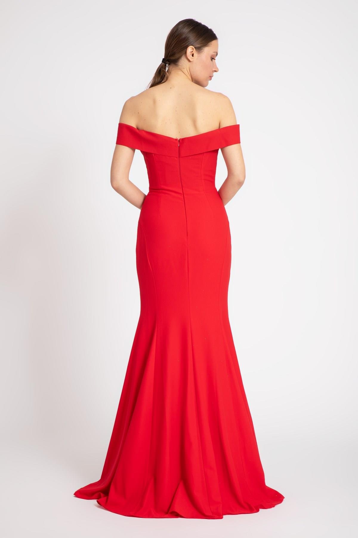 فستان سهرة فستان السمك 4902-1