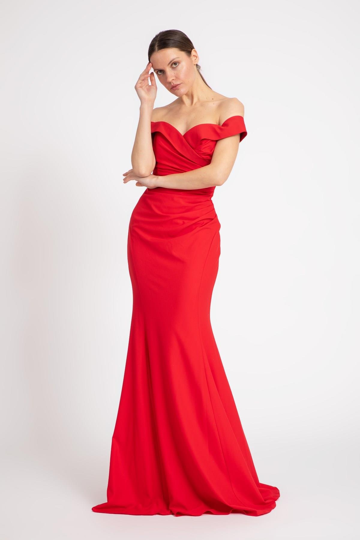 فستان سهرة فستان السمك 4902-1