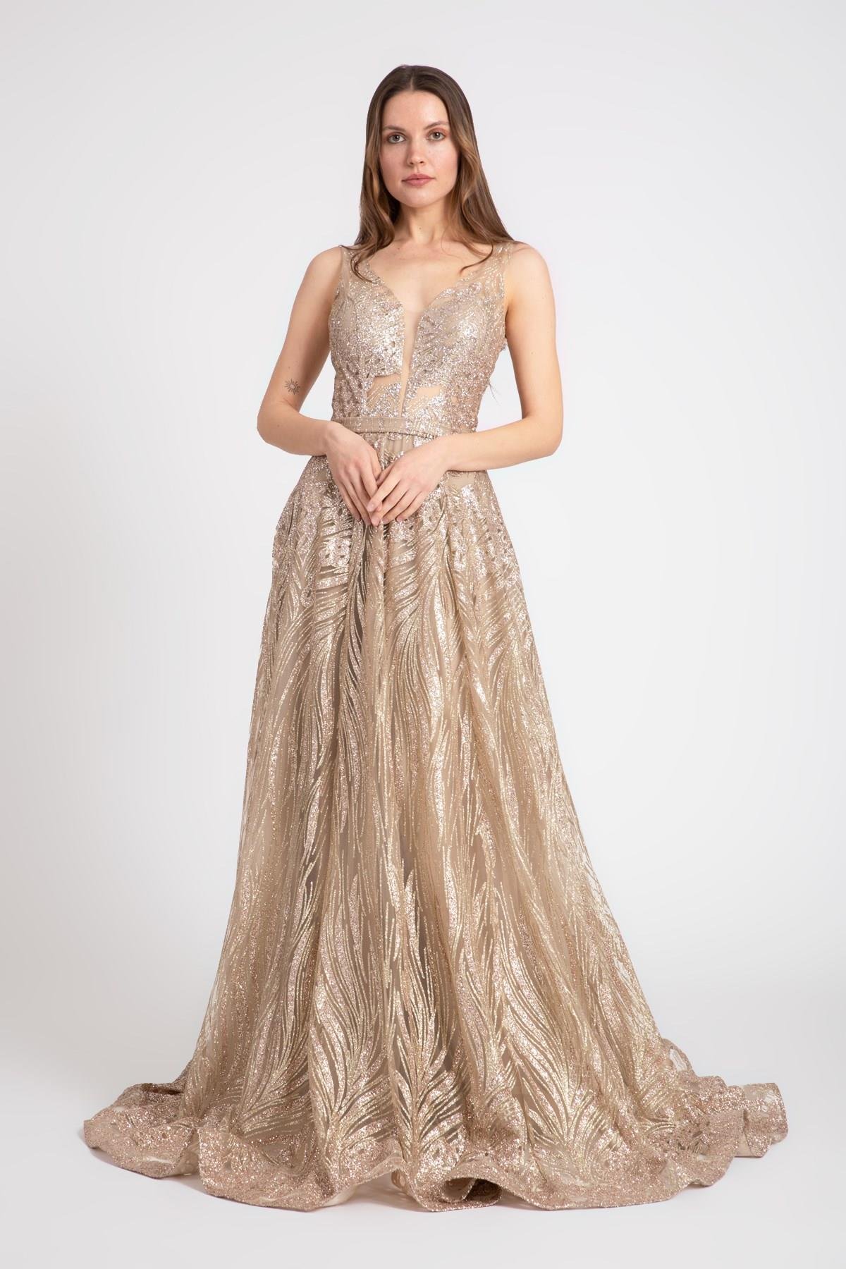 فستان السهرة 46-2107