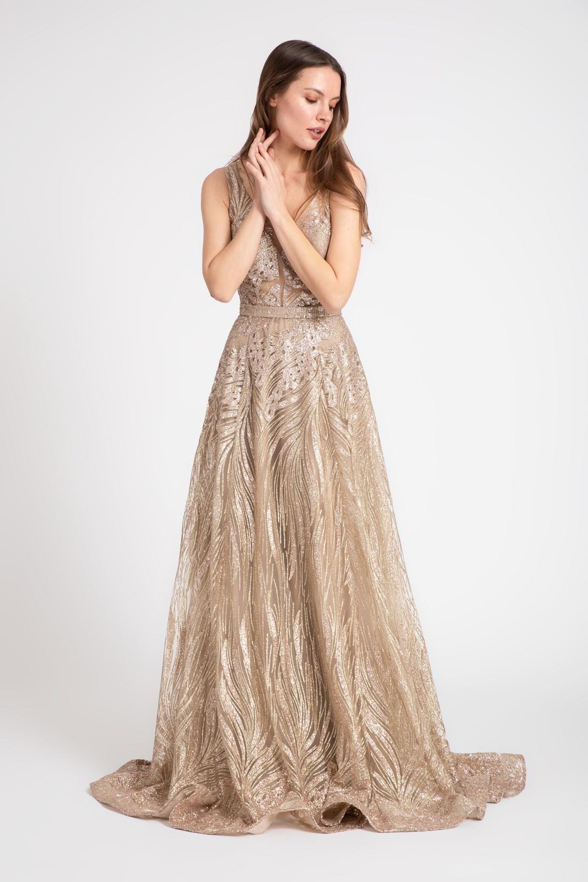 فستان السهرة 46-2107