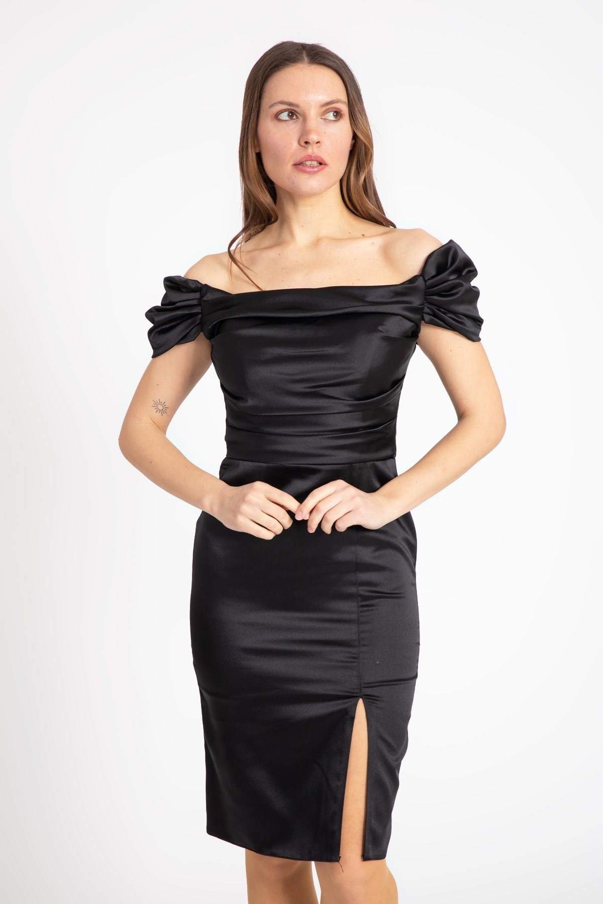 فستان الساتان -4956-