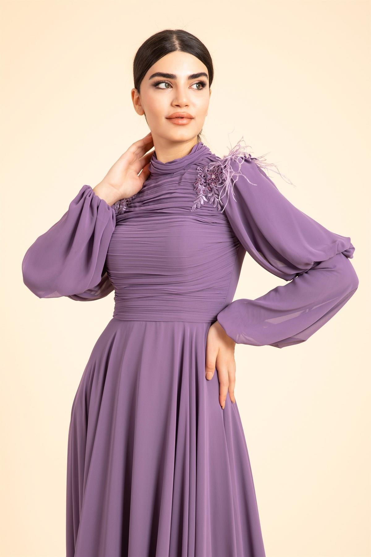 فستان السهرة الحجاب 4306