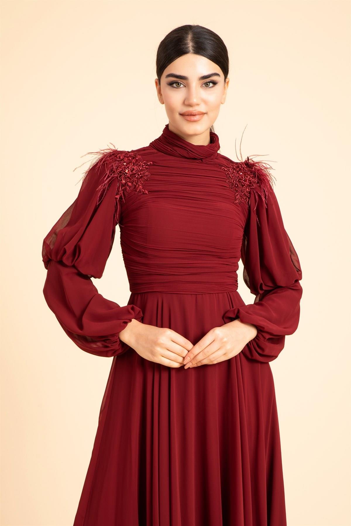 فستان السهرة الحجاب 4306