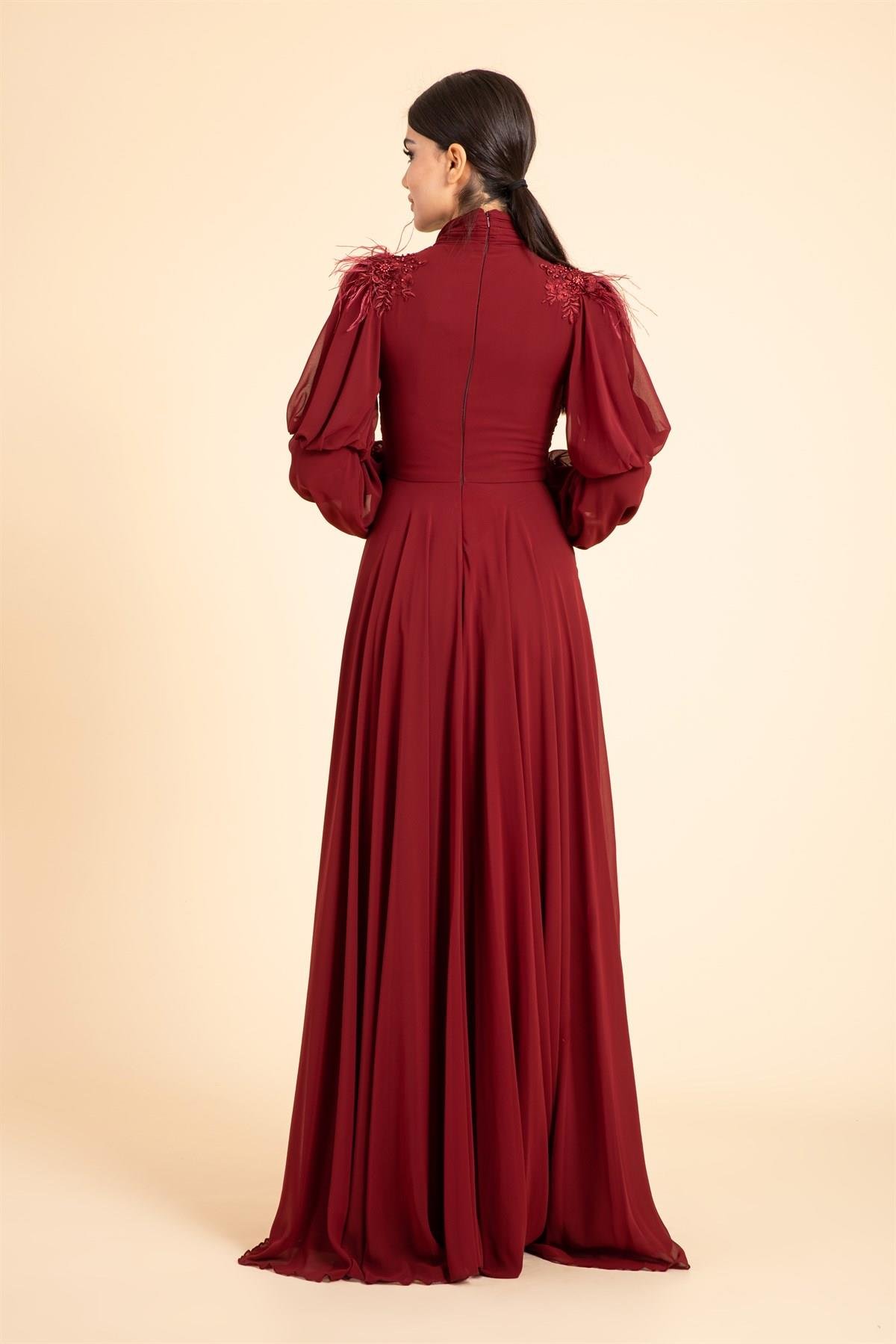 فستان السهرة الحجاب 4306