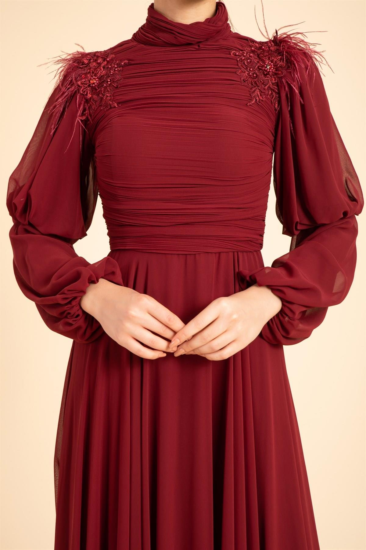 فستان السهرة الحجاب 4306