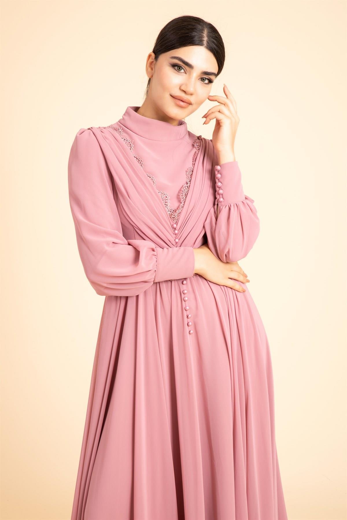 فستان السهرة الحجاب 4312