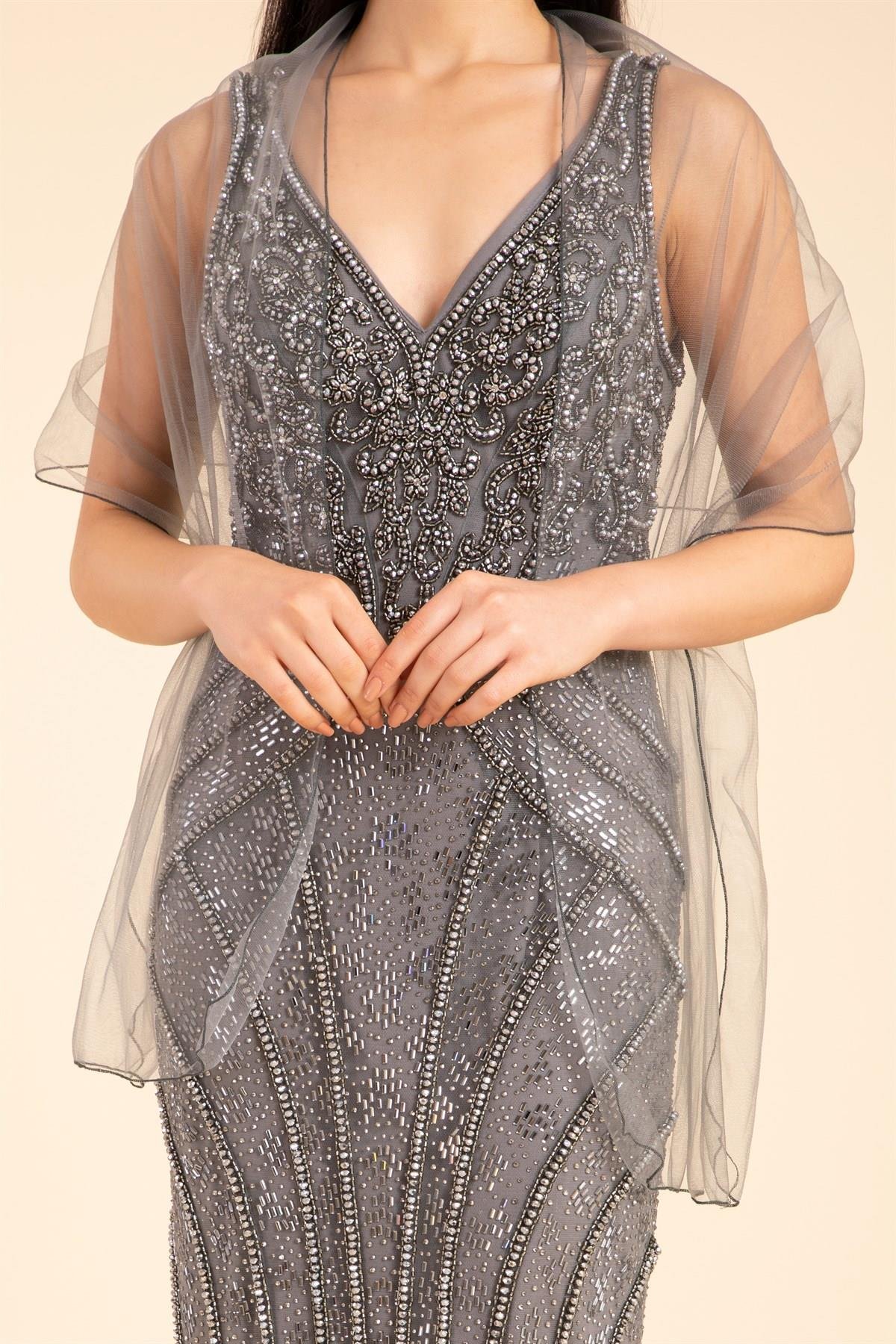 فستان سهرة طويل 0203 - 1486