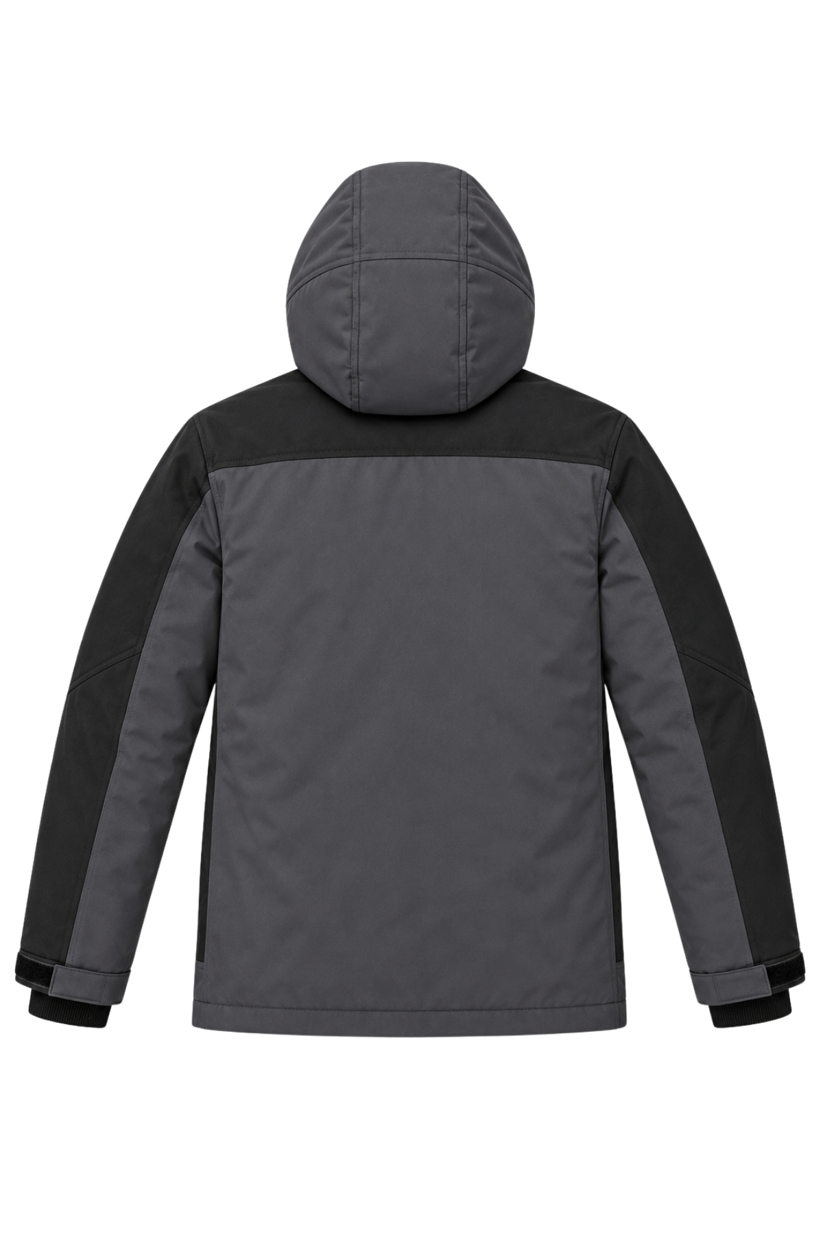 Erkek Gri Softshell Mont Kapüşonlu Kışlık Suya Dayanıklı Fermuarlı Cepli Outdoor Mont