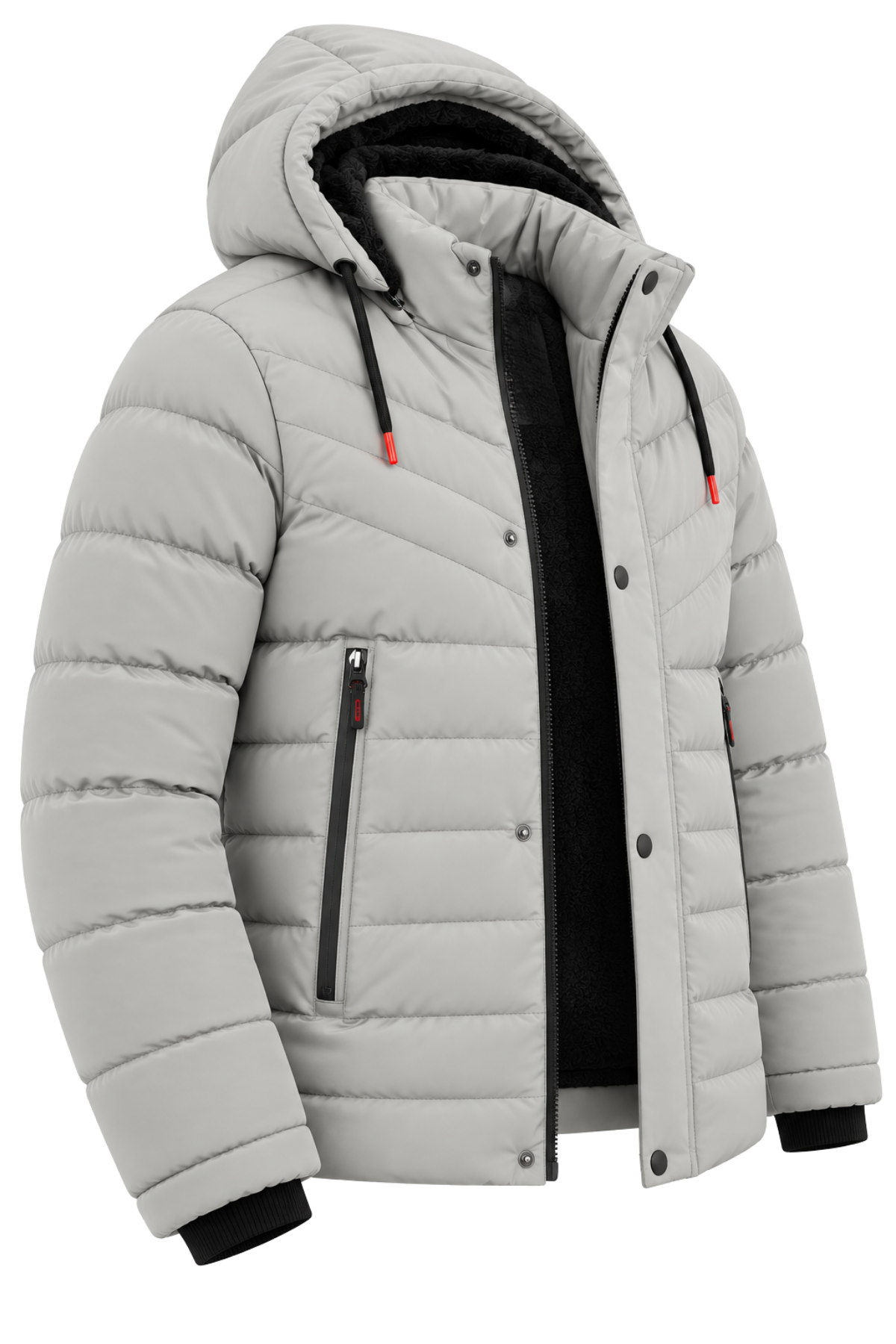 Erkek Krem Erkek Outdoor Su Geçirmez Kapüşonlu Kışlık Kaban – Rüzgar ve Yağmura Dayanıklı  Mont&Kaban