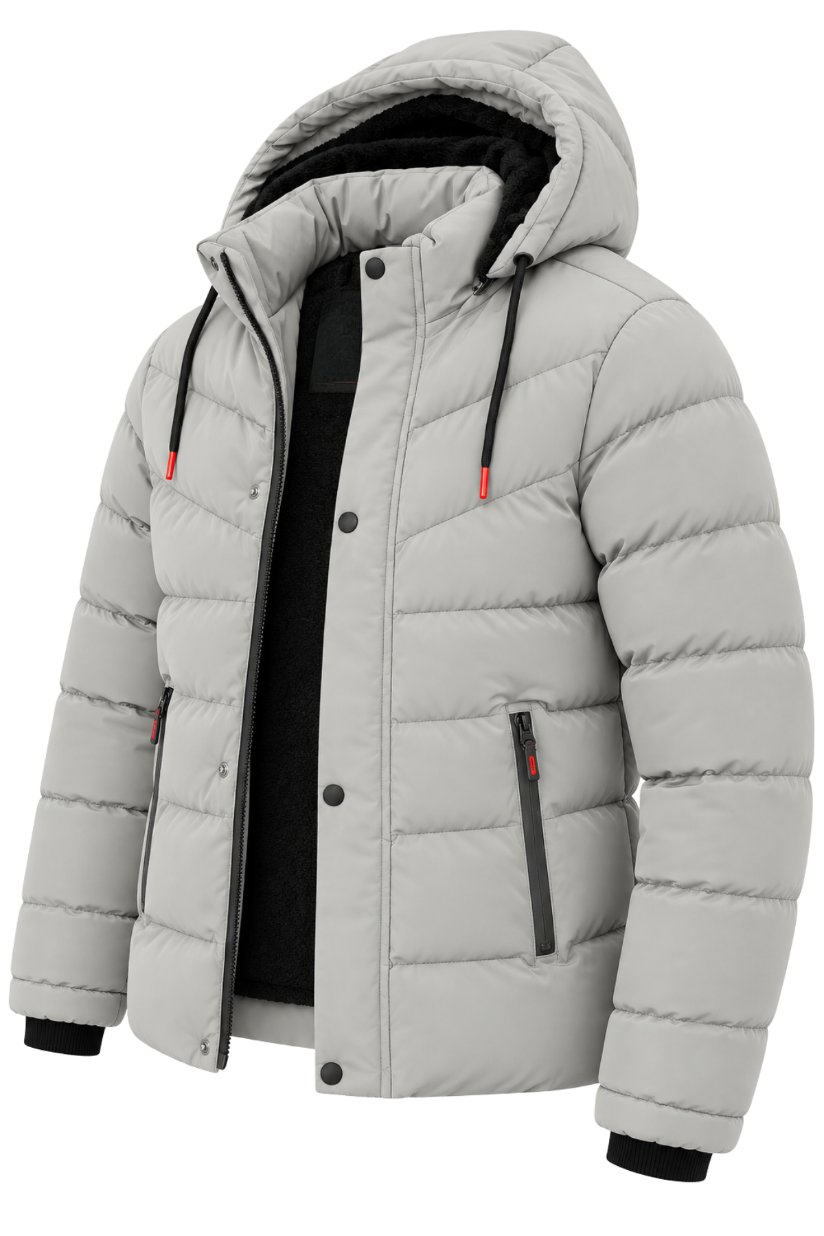 Erkek Krem Erkek Outdoor Su Geçirmez Kapüşonlu Kışlık Kaban – Rüzgar ve Yağmura Dayanıklı  Mont&Kaban