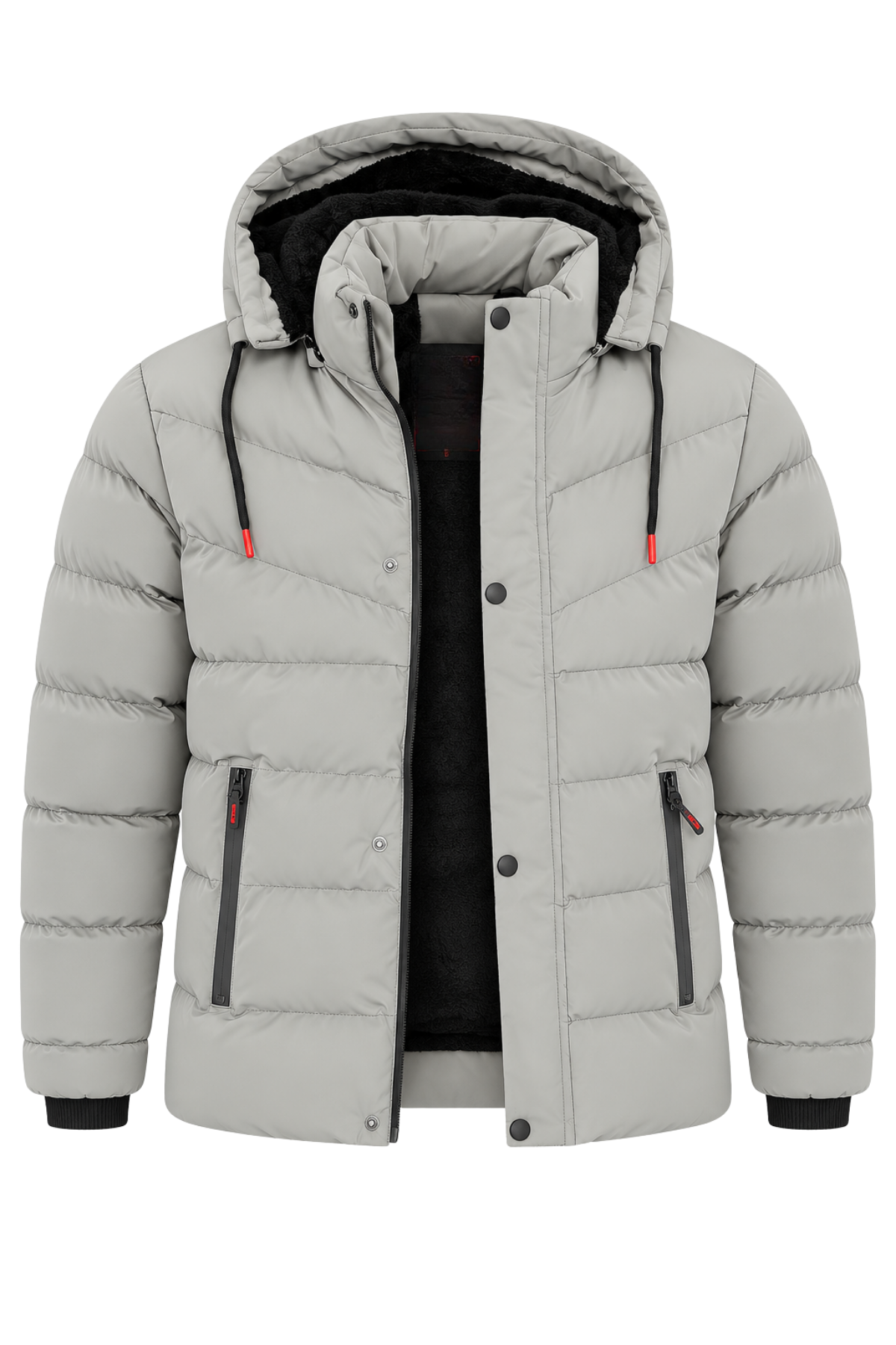 Erkek Krem Erkek Outdoor Su Geçirmez Kapüşonlu Kışlık Kaban – Rüzgar ve Yağmura Dayanıklı  Mont&Kaban
