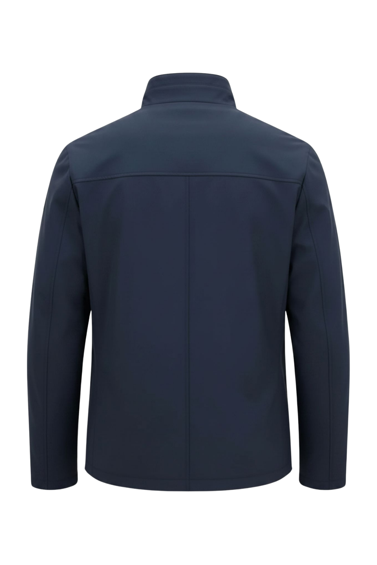 Erkek Lacivert Regular Uzun Mevsimlik Pamuk Polyester Karışımlı Safari Mont&Ceket
