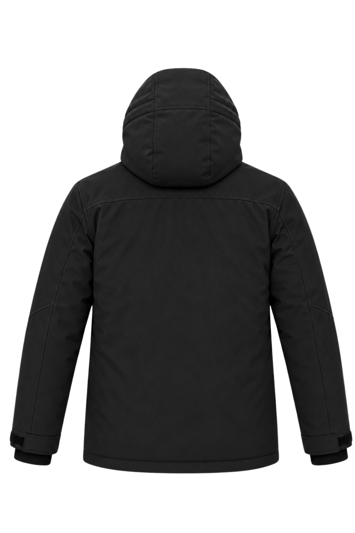 Erkek Siyah Softshell Mont Kapüşonlu Kışlık Suya Dayanıklı Fermuarlı Cepli Outdoor Mont