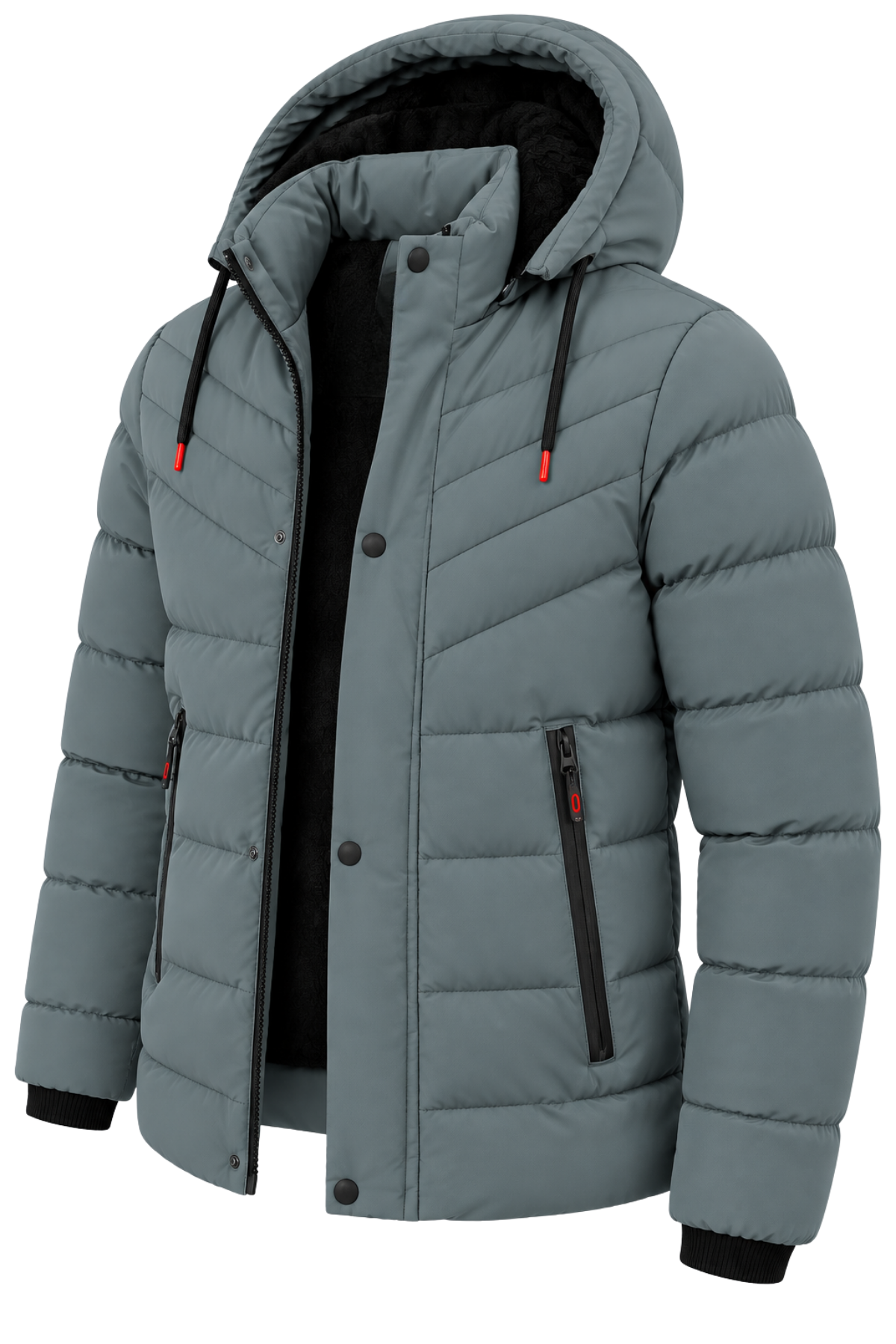 Erkek Su Yeşili Erkek Outdoor Su Geçirmez Kapüşonlu Kışlık Kaban – Rüzgar ve Yağmura Dayanıklı  Mont&Kaban