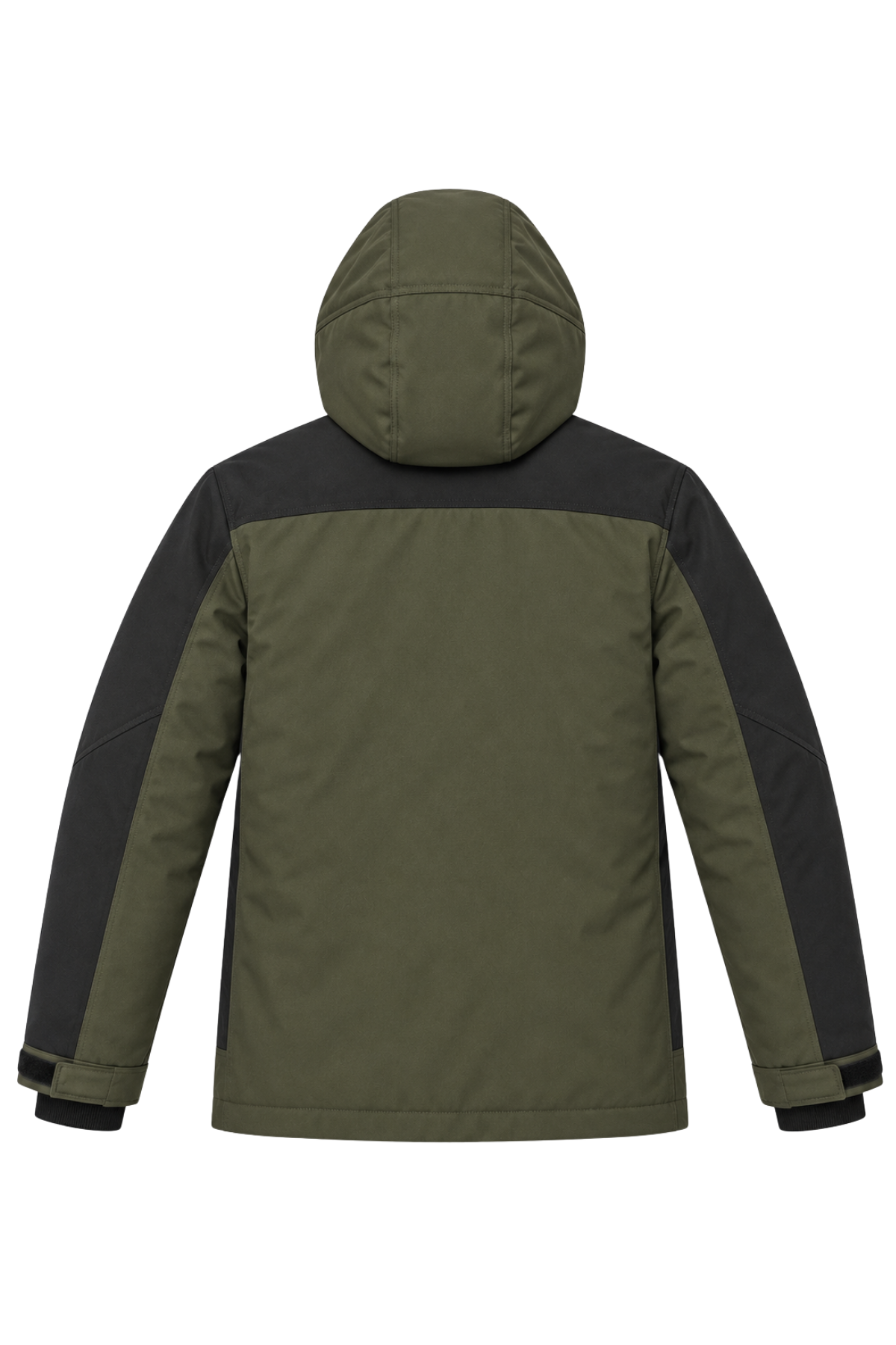 Erkek Yeşil Softshell Mont Kapüşonlu Kışlık Suya Dayanıklı Fermuarlı Cepli Outdoor Mont