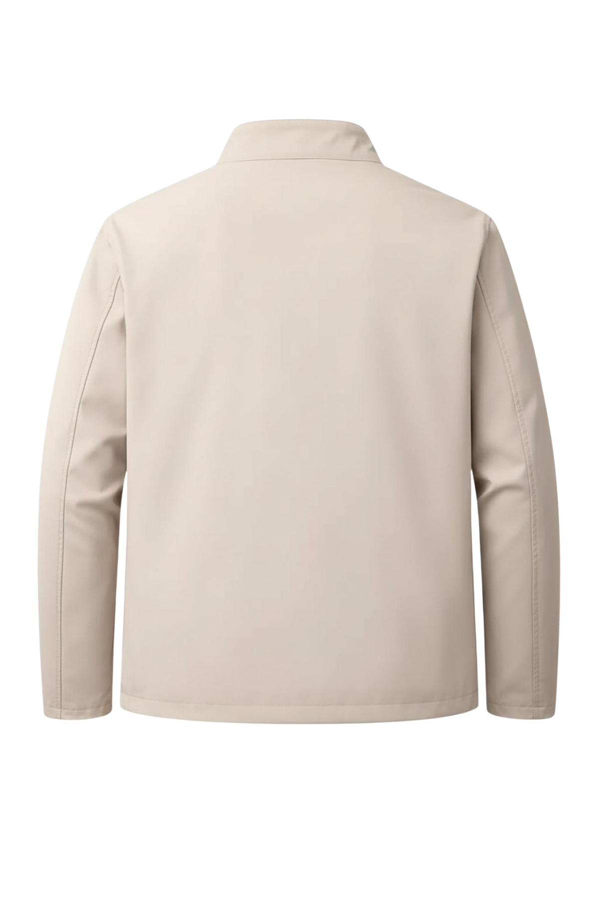 Krem Erkek Pamuk Polyester Karışımlı Bonded Kumaş Su Ve Rüzgar Geçirmez Mevsimlik&Yazlık Mont