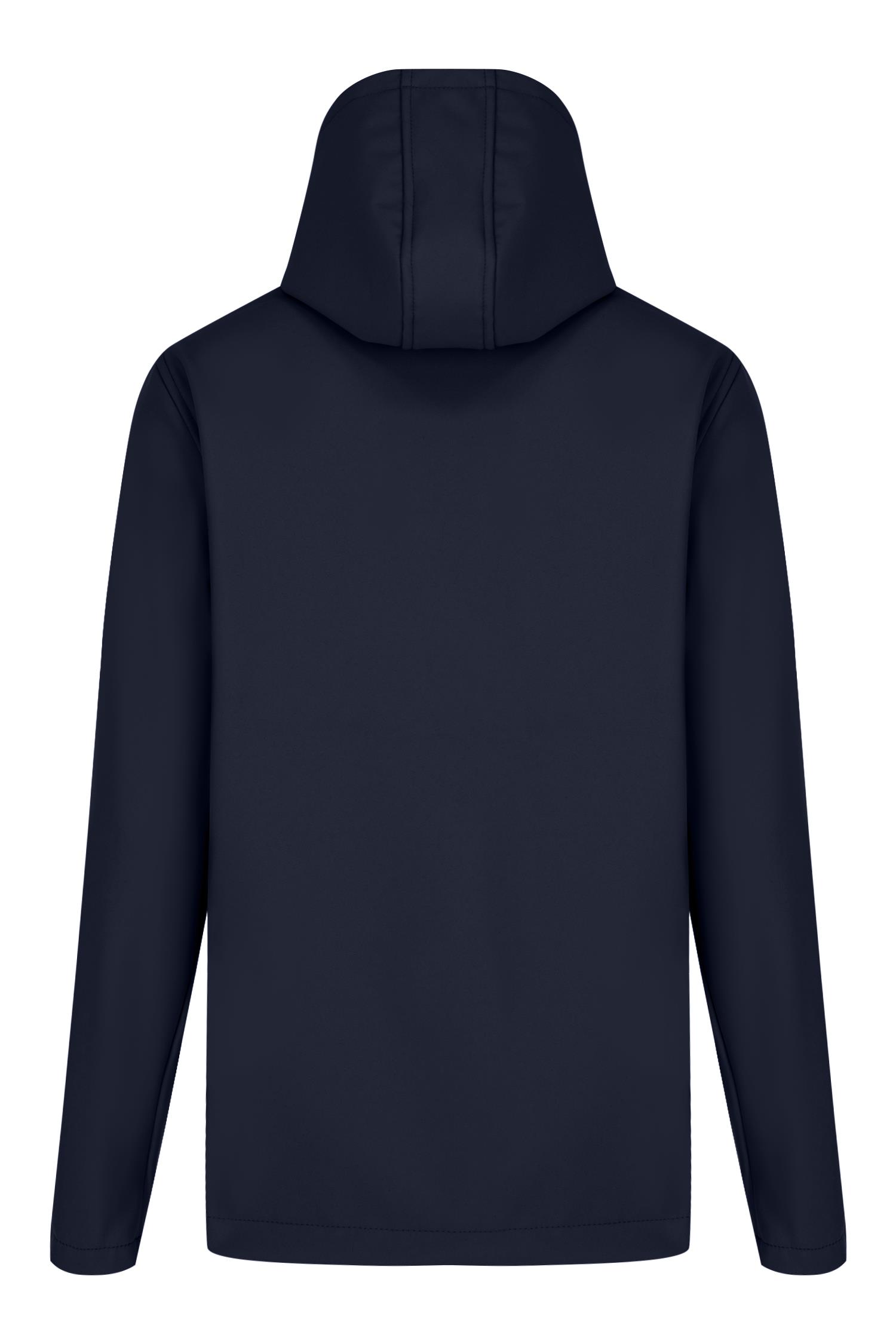 Lacivert Erkek %100 Su Geçirmez İçi Polarlı İç Çepli Çıkartılabilir Kapüşonlu Softshell Mont&Kaban 