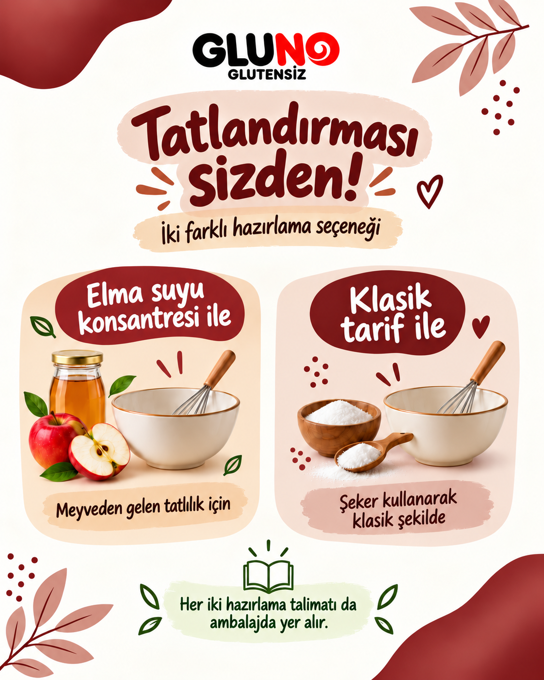 Gluno Glutensiz Kakaolu Kurabiye Karışımı 300 g