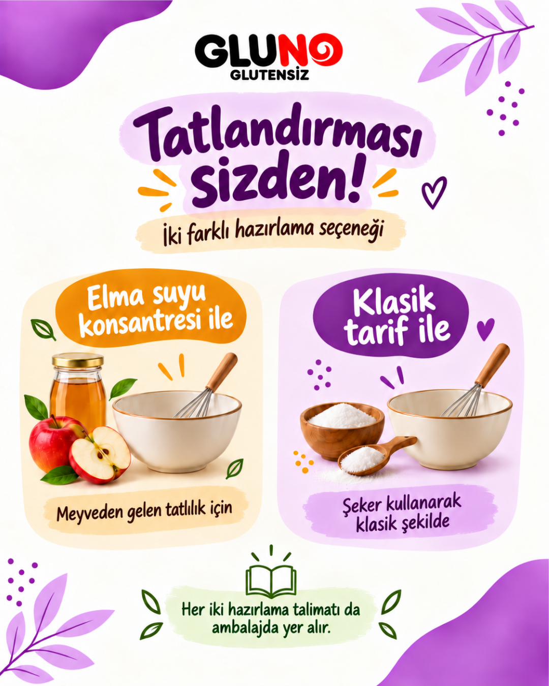 Gluno Glutensiz Karabuğdaylı Pankek-Waffle Karışımı 150g