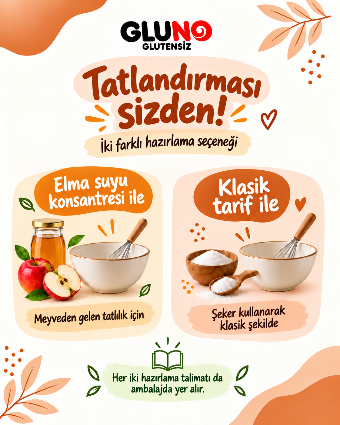 Gluno Glutensiz Sade Kurabiye Karışımı 300g