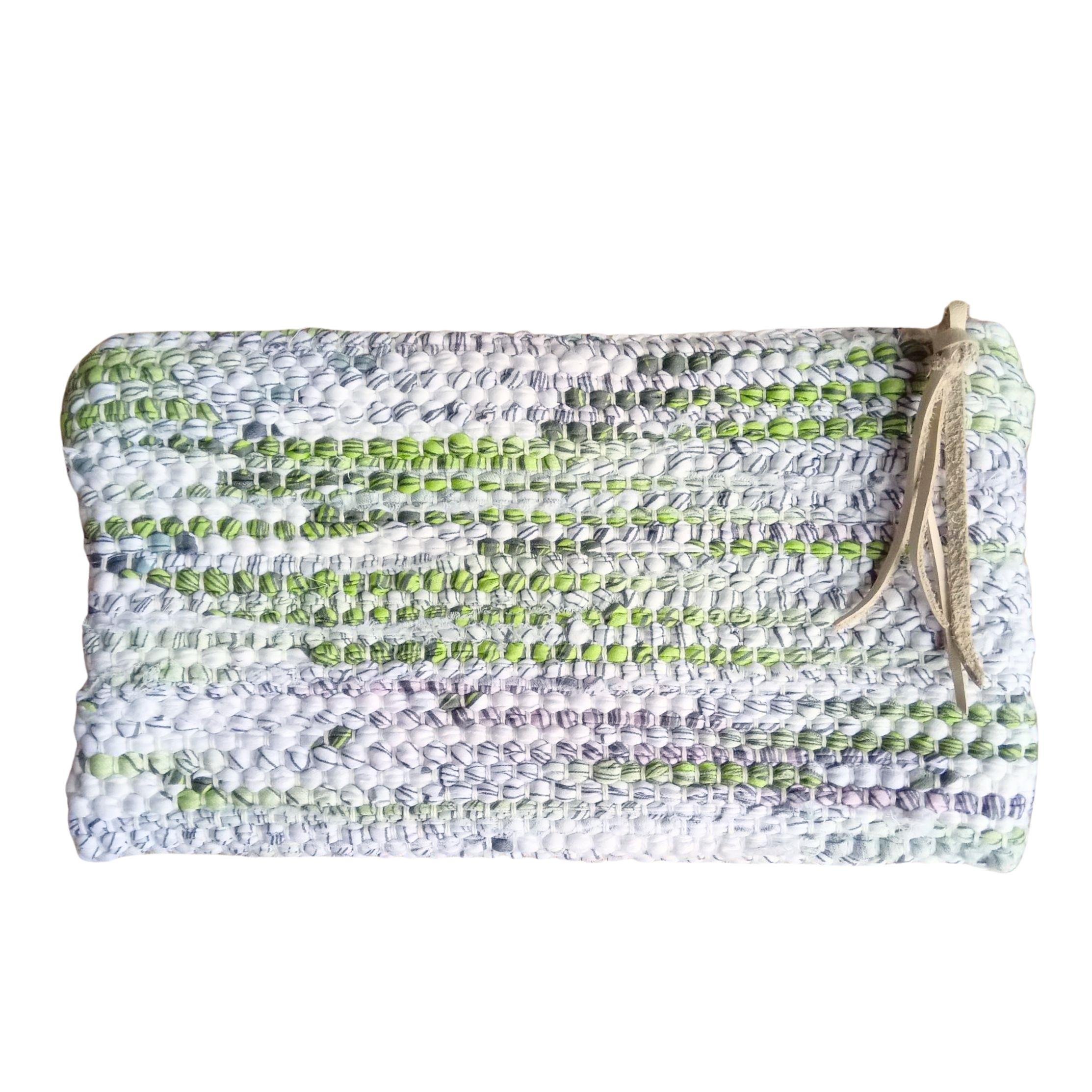  Fermuarlı Yeşil Clutch  Çanta  