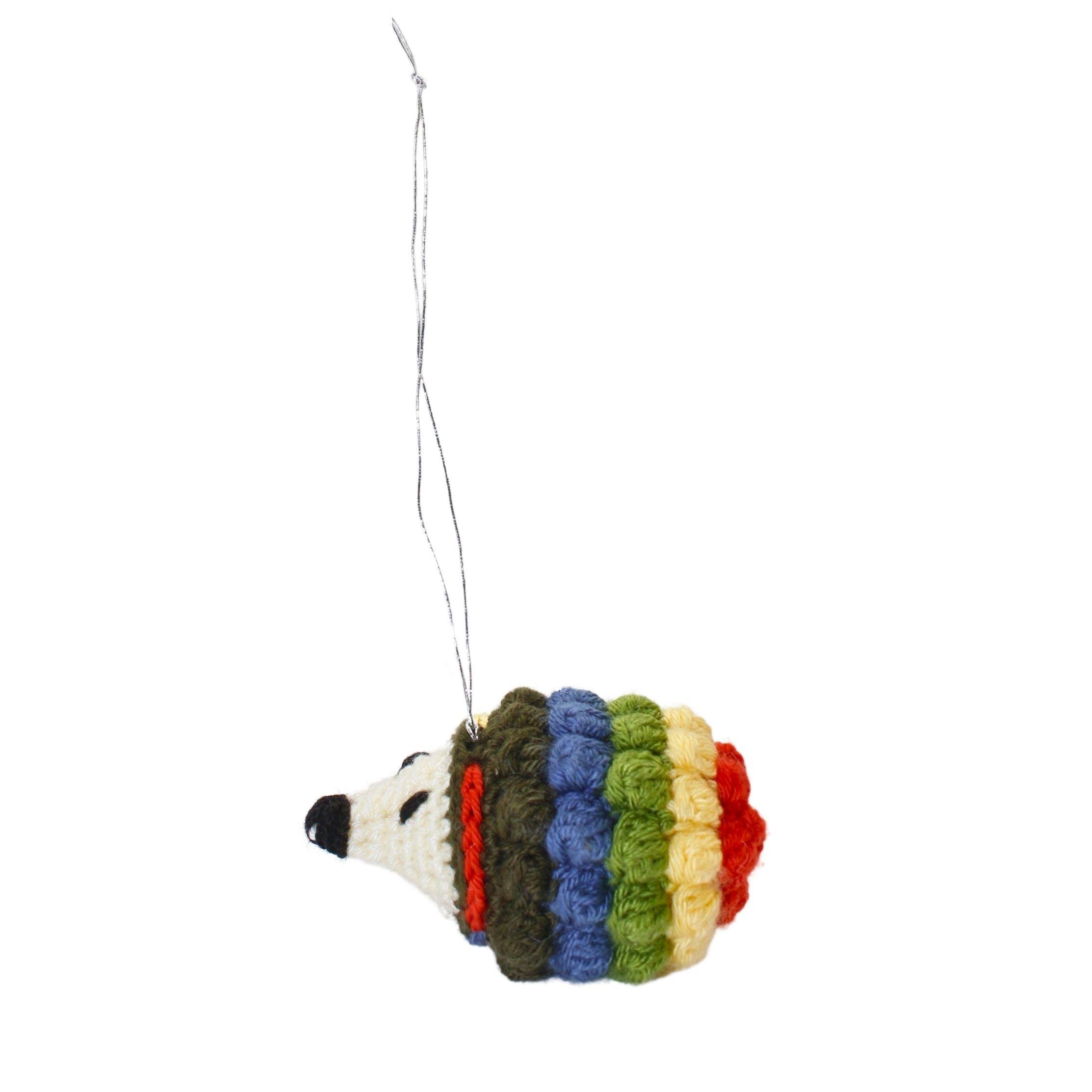 Amigurumi Kirpi Yılbaşı Süsü
