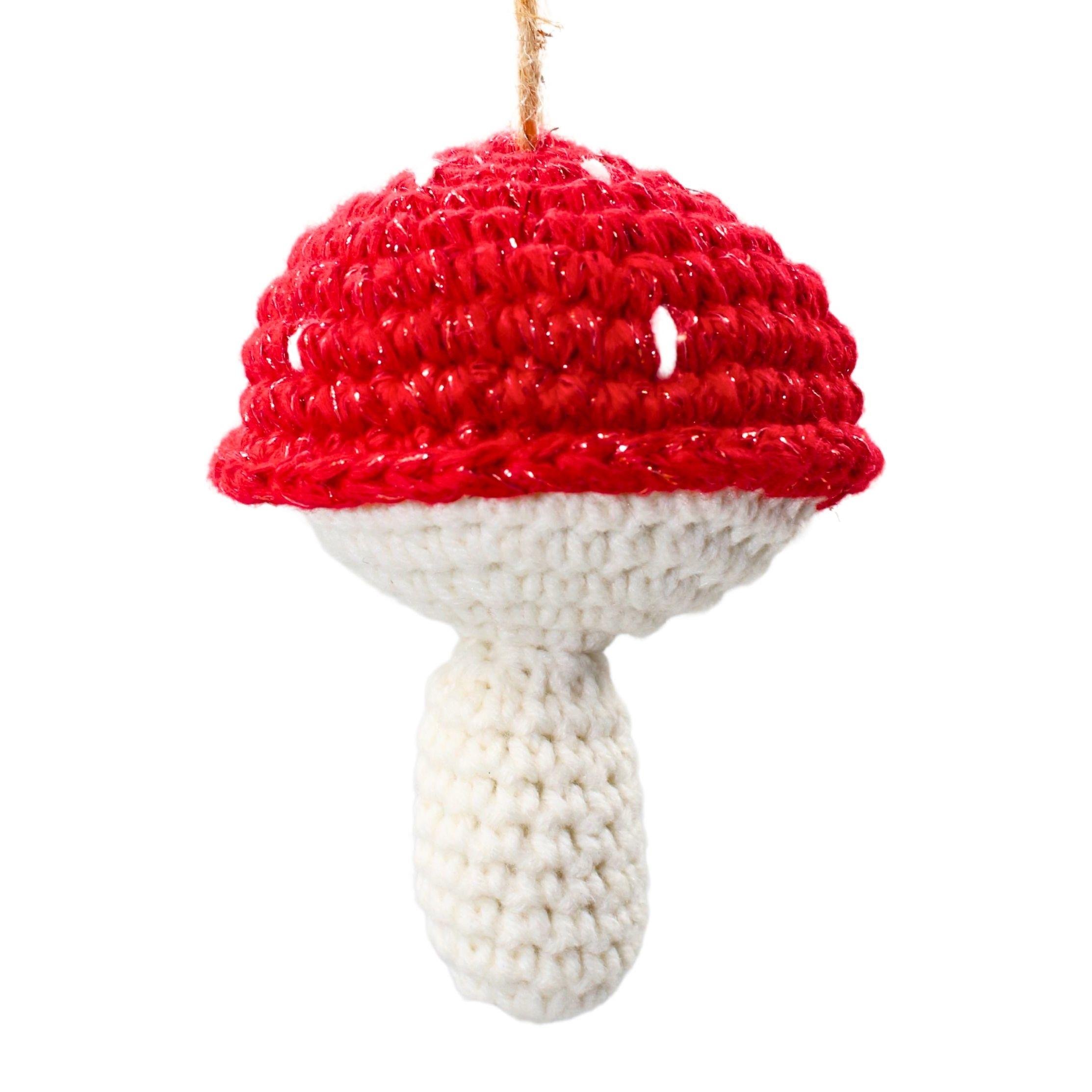 Amigurumi Mantar Yılbaşı Süsü