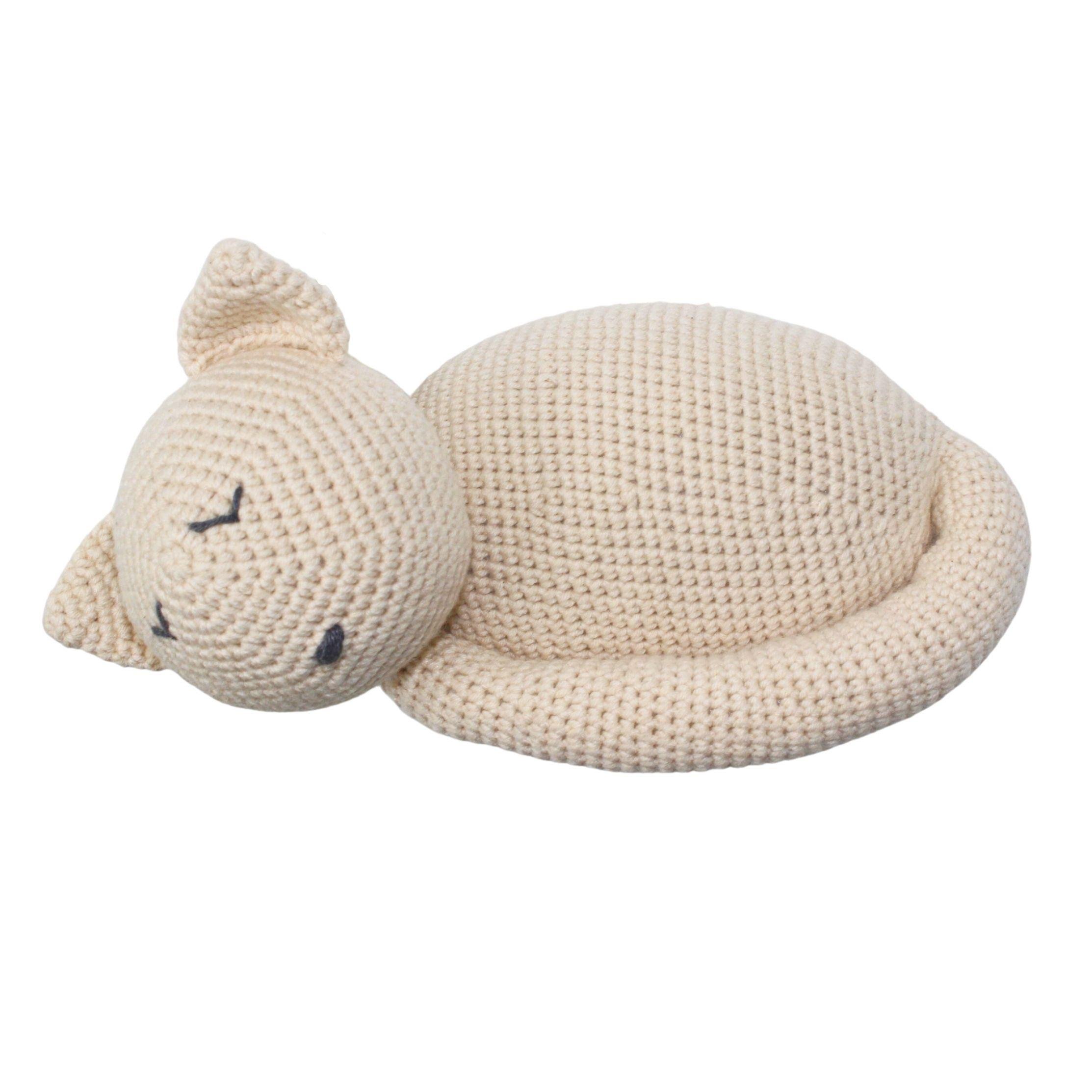 Amigurumi Uyuyan Kedi Oyuncak
