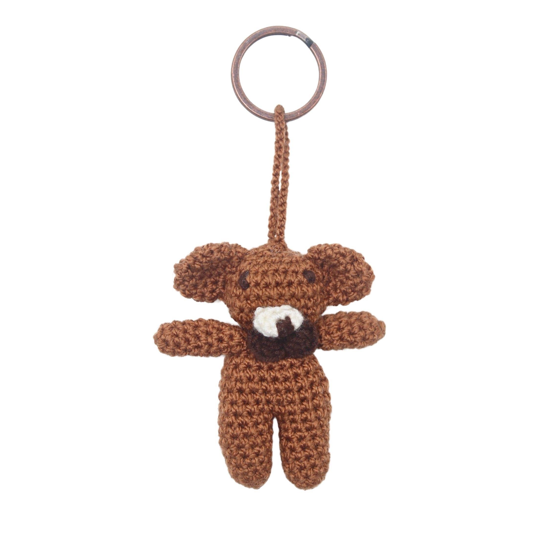 AMUGURİMİ KAHVERENGİ AYI ANAHTARLIK