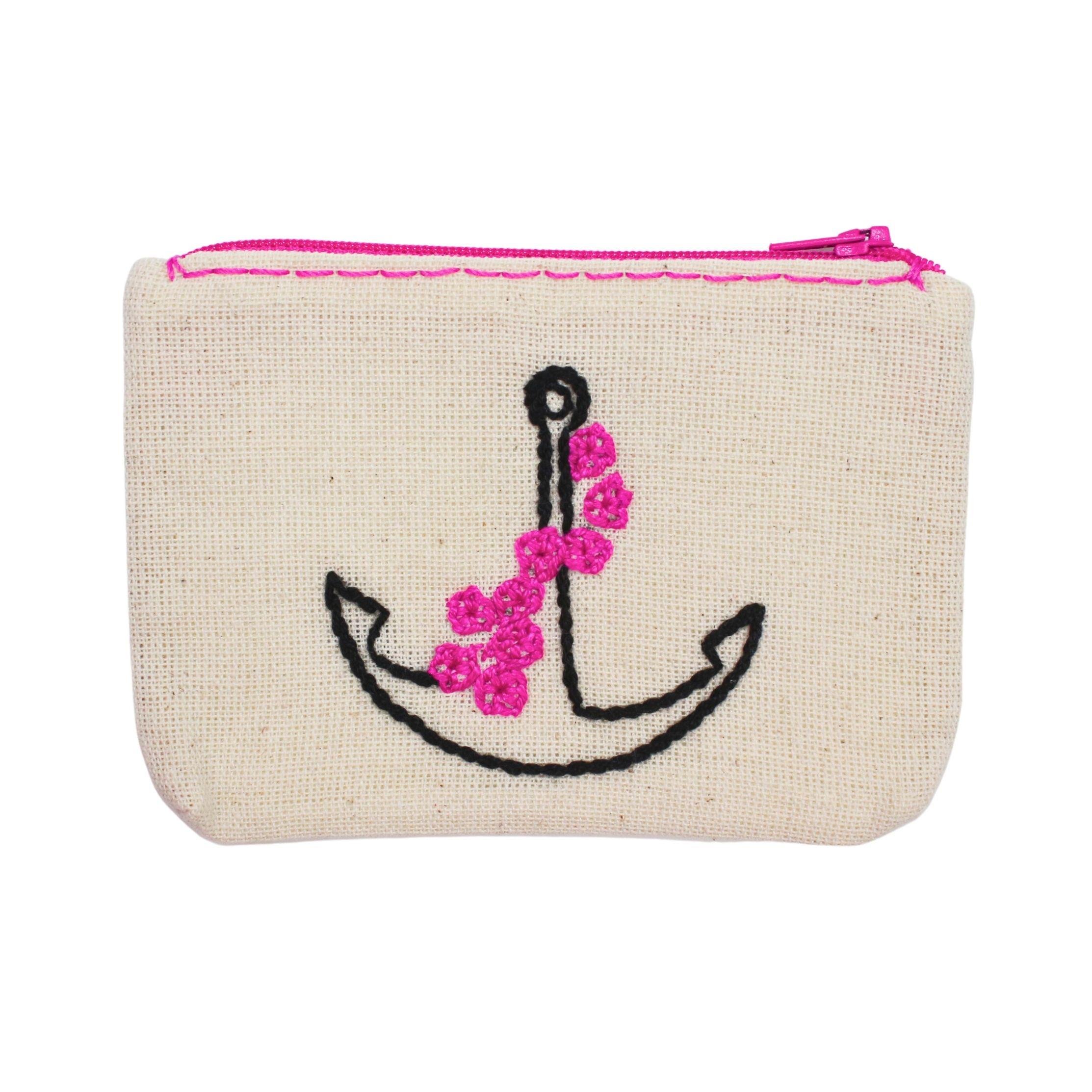 Çapa Nakışlı Cüzdan