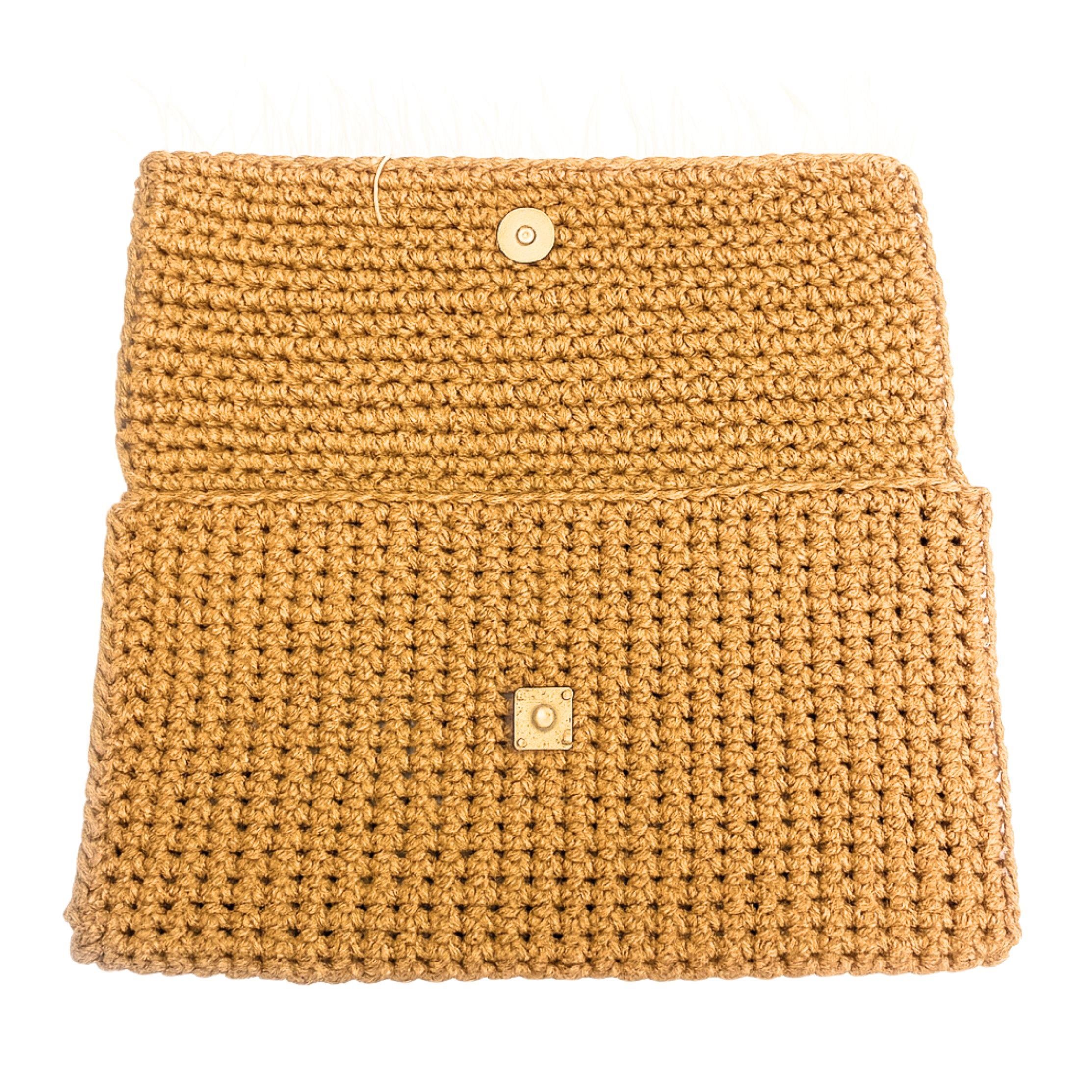 Deniz kabuklu Tüylü Portföy Çanta