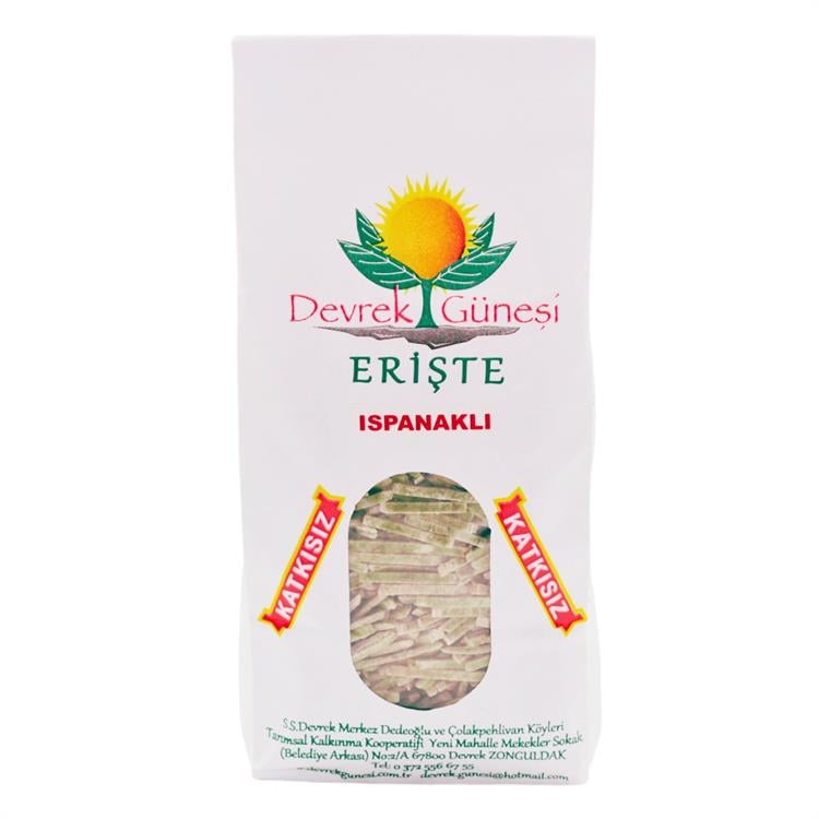 Devrek Güneşi Ispanaklı Erişte 500 gr
