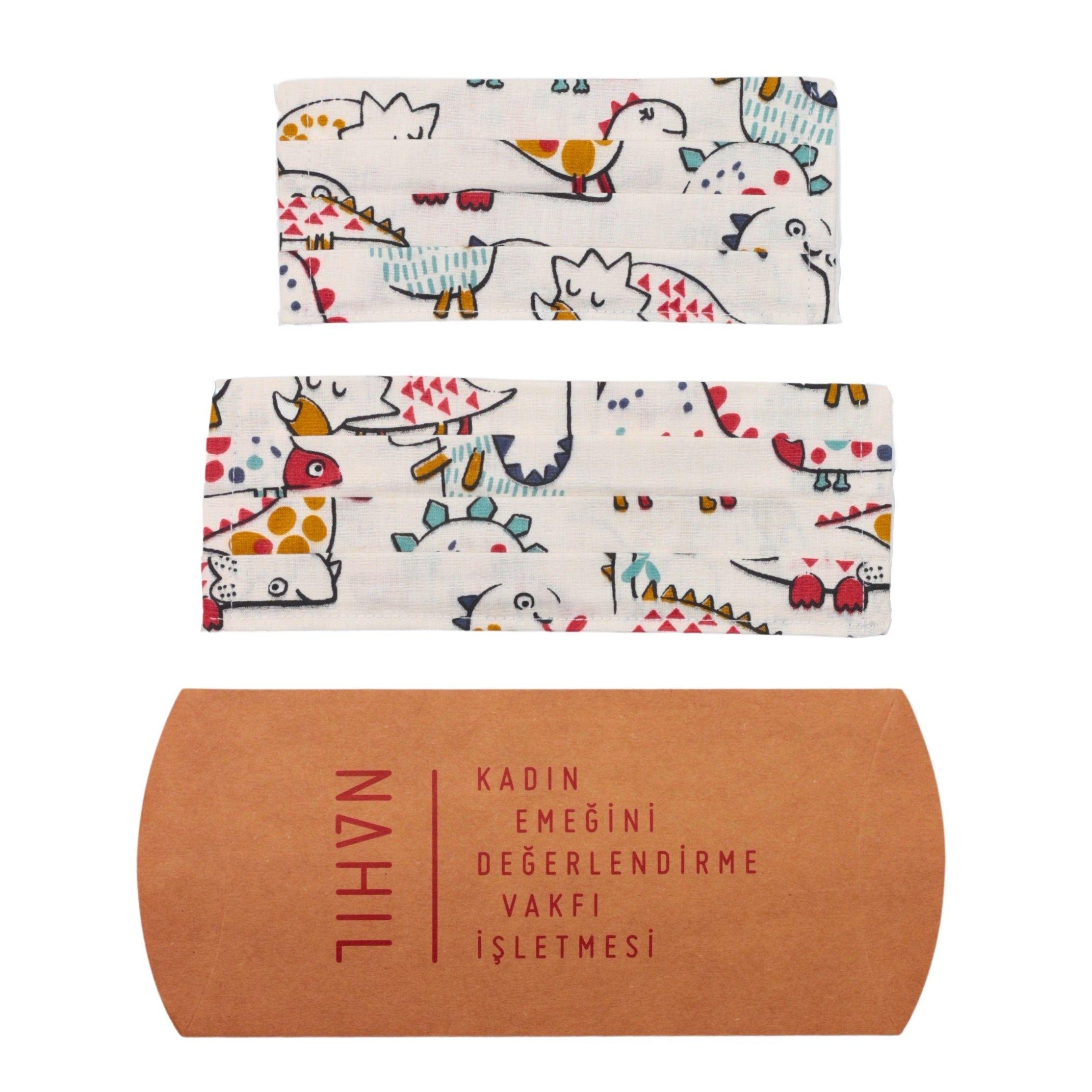 Ebeveyn ve Çocuklar için Yıkanabilir İkili Bez Maske