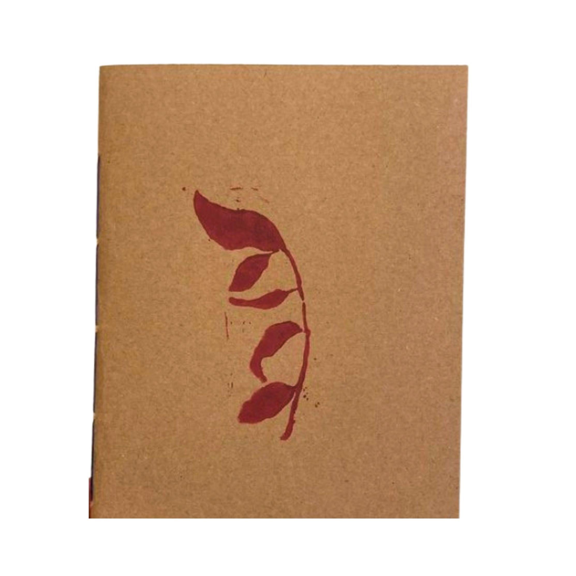 El Yapımı Bahar Dalı Desenli Defter