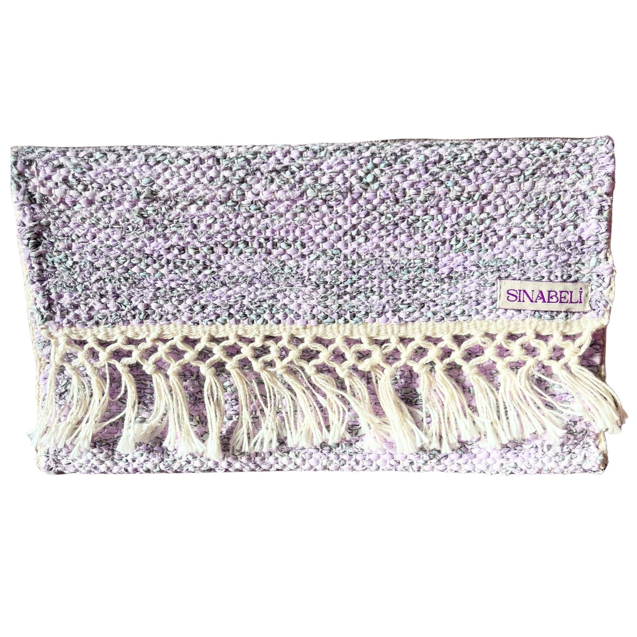 Fermuarlı Püsküllü Pembe Clutch Çanta  