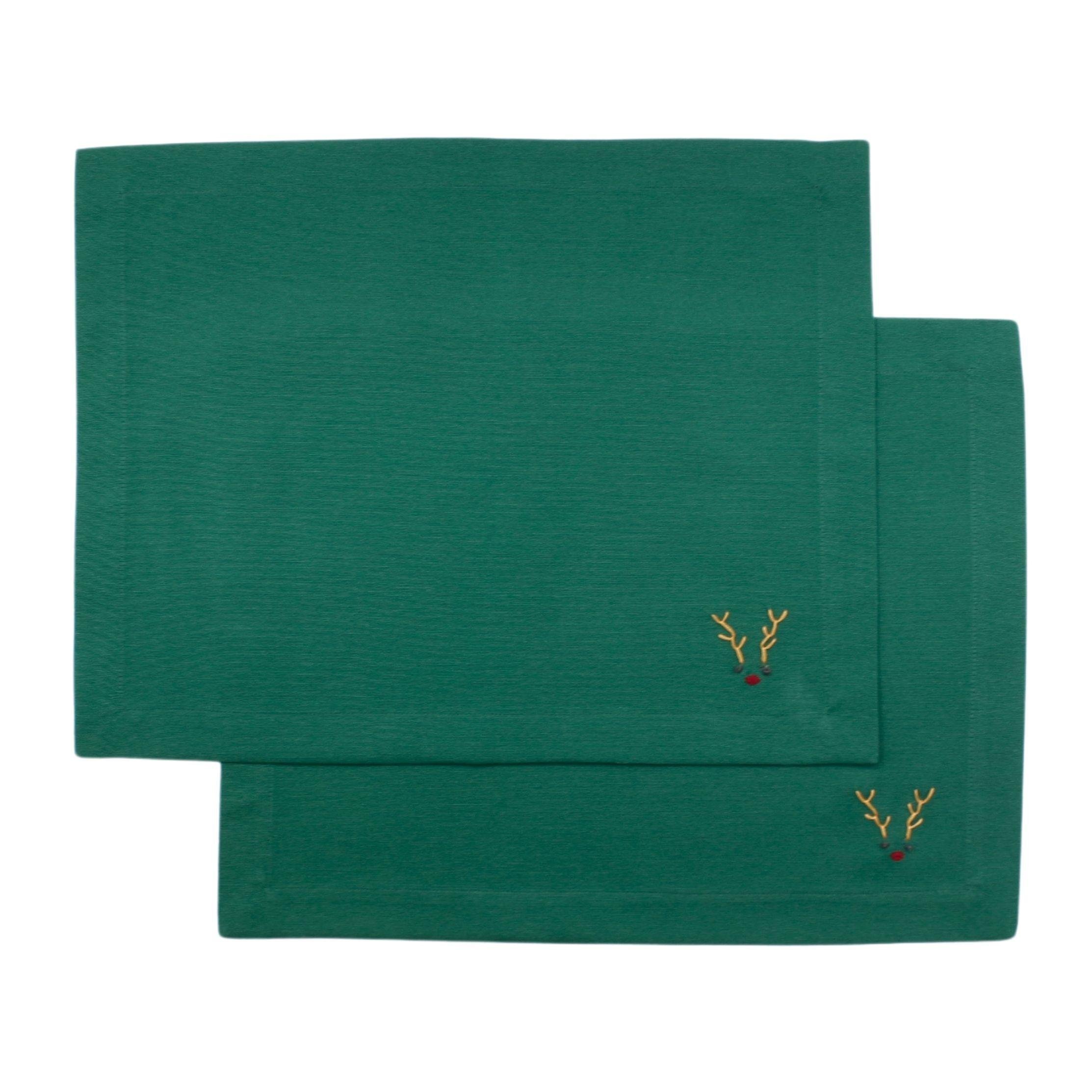 Geyik İşlemeli İkili Amerikan Servisi